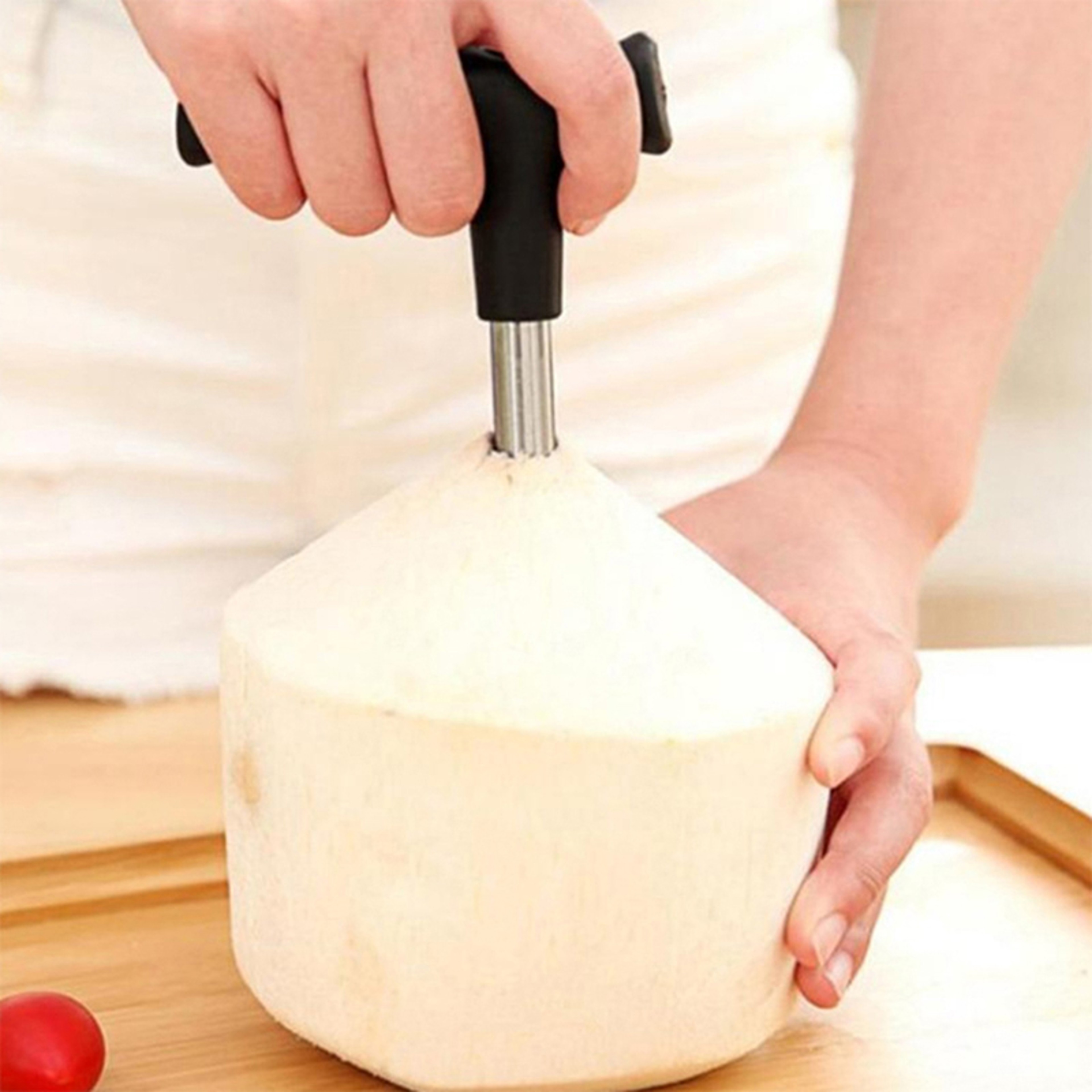 Coconut Opener Tool Black Water Punch Tap, Drill Straw Cutter for Fruit Opening, Kitchen Tool Gift Idea – view 3