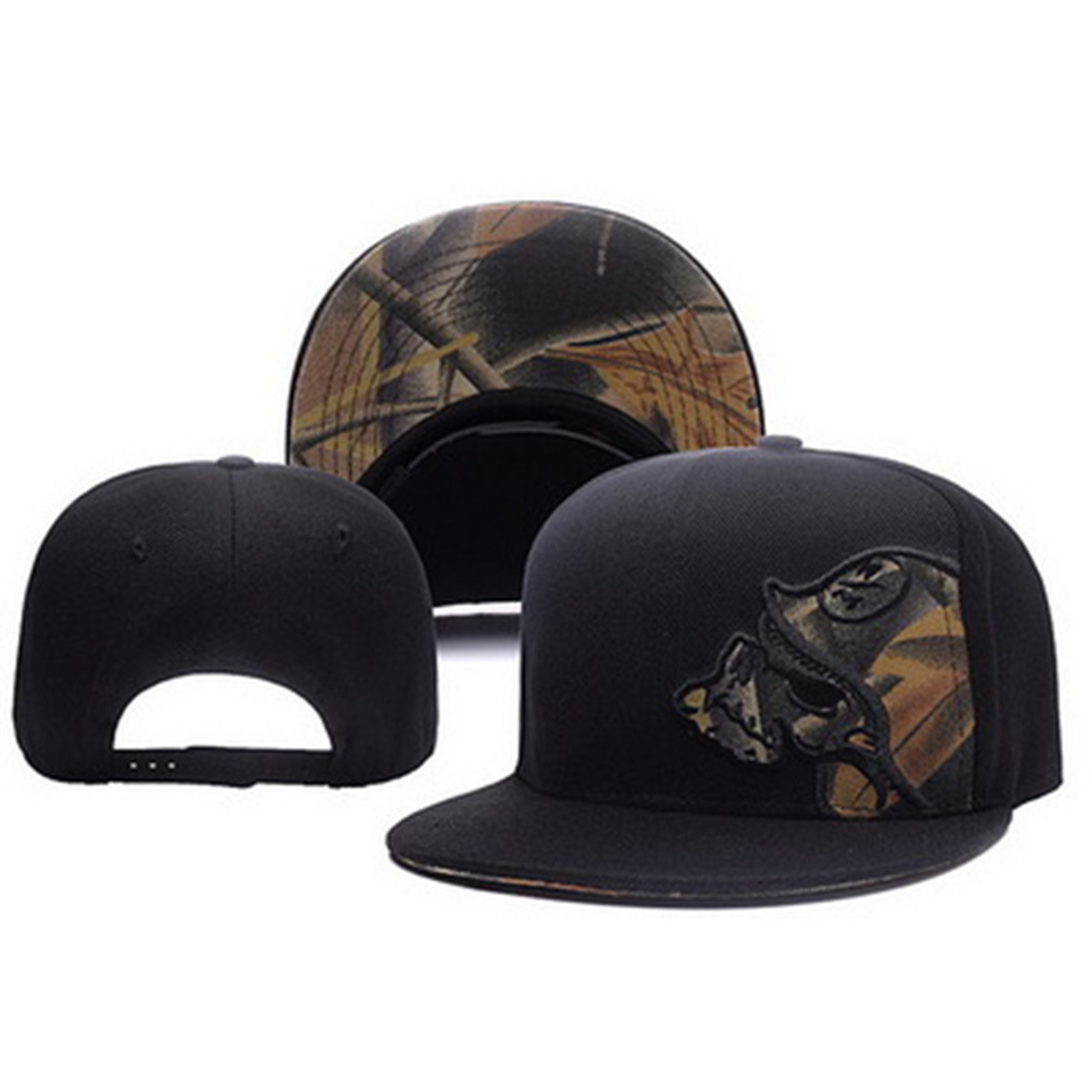 Adjustable Snapback Hats for Men, Flat Bill Baseball Cap, Trucker Dad Gift, Skull Hat, Skeleton Hand Snap Skateboard – view 11