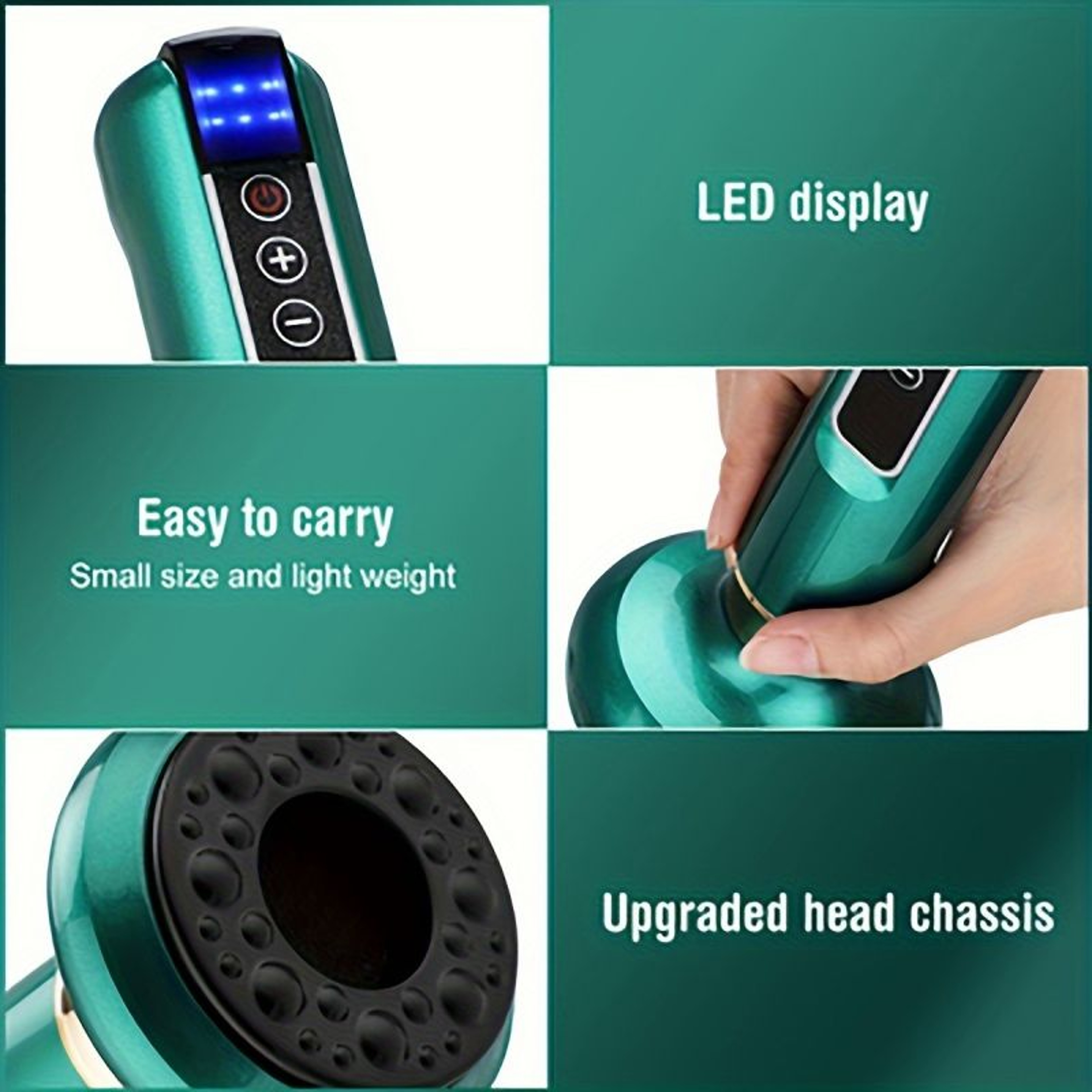 Electric Vacuum Cupping Massager 12-Level, Body Scraping Tool, Portable Suction Therapy Device for Back and Shoulder – view 4