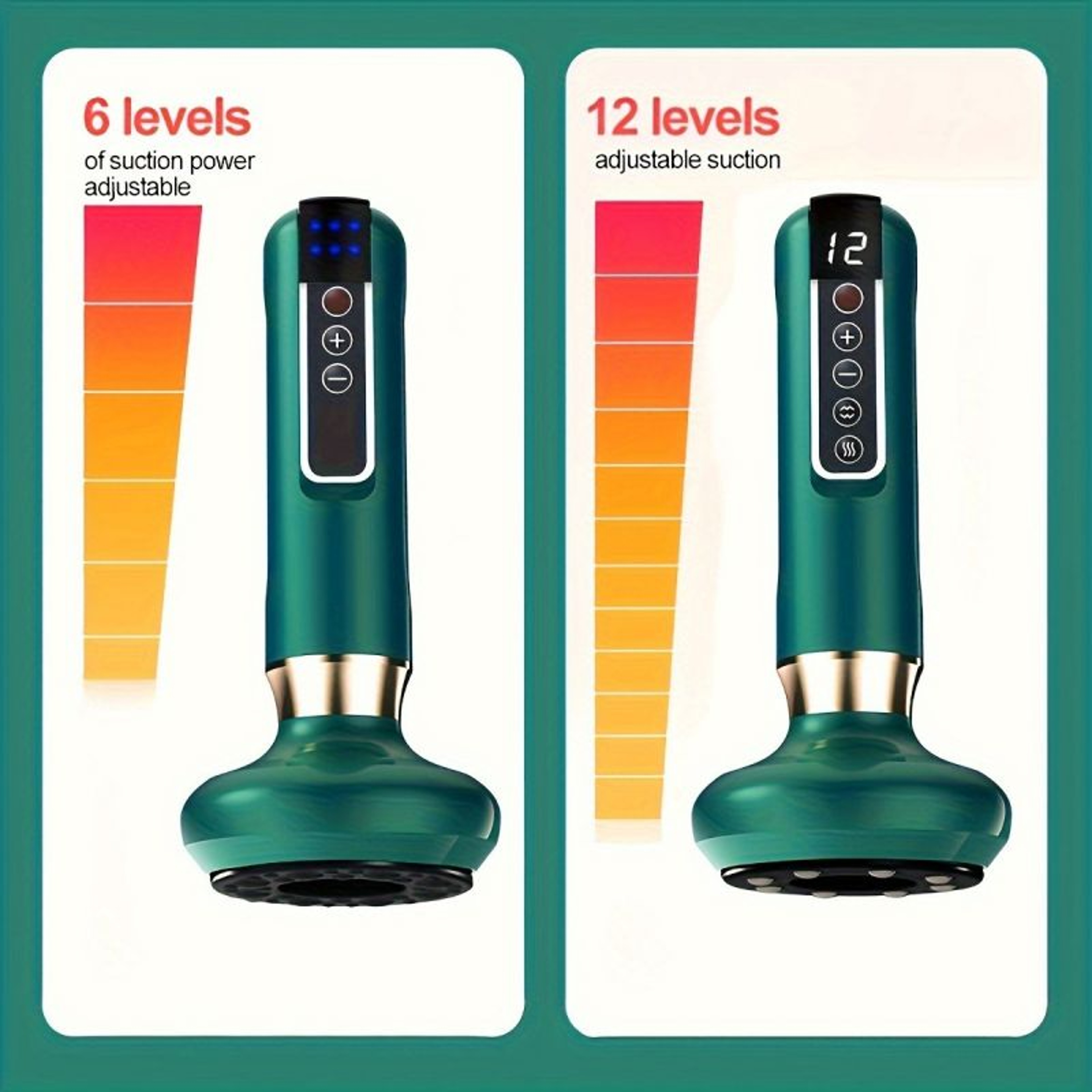 Electric Vacuum Cupping Massager 12-Level, Body Scraping Tool, Portable Suction Therapy Device for Back and Shoulder – view 6
