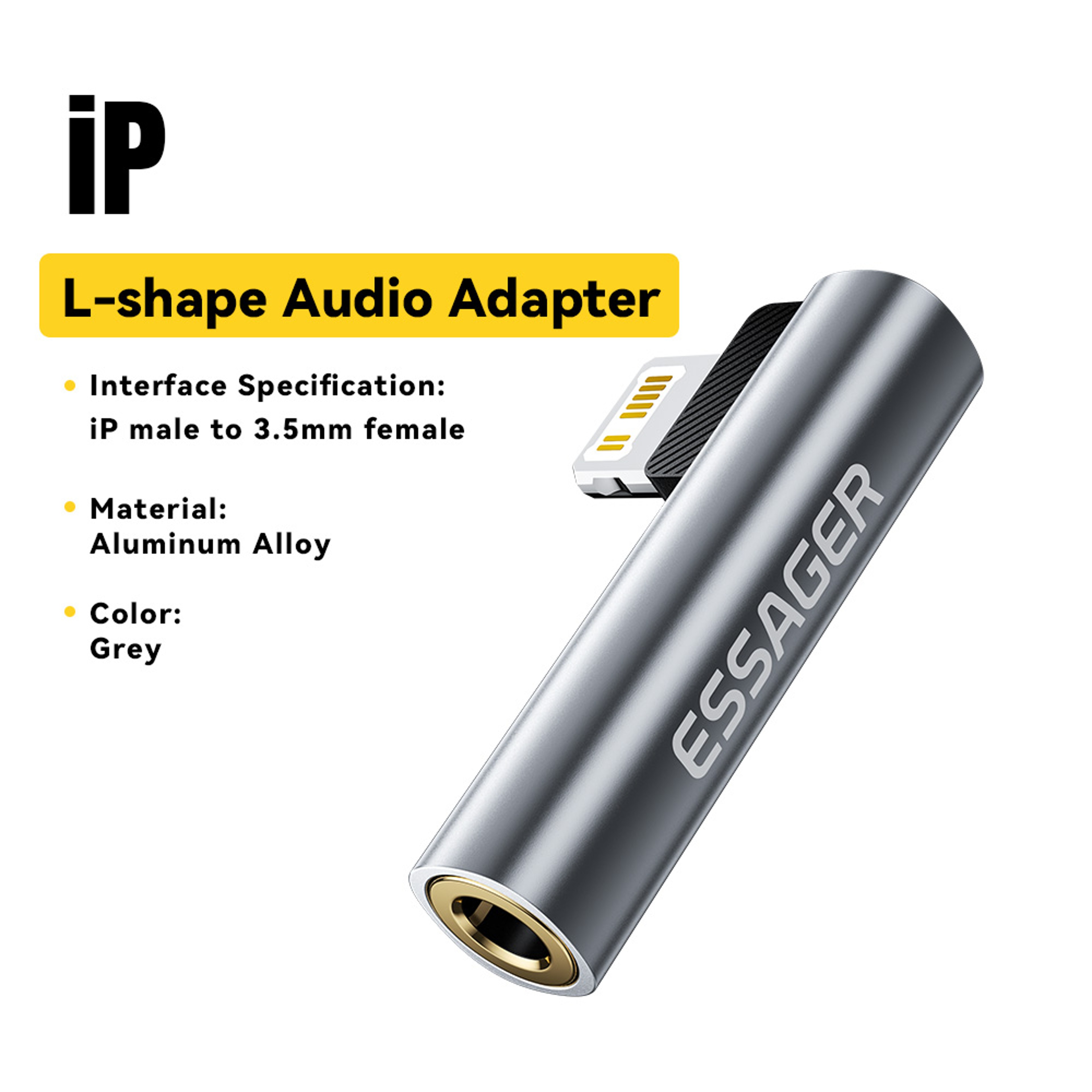 Essager Lightning to 3.5mm Adapter for iPhone 14, Type C to 3.5mm Jack Headphone Adapter for Samsung Huawei Xiaomi – view 7