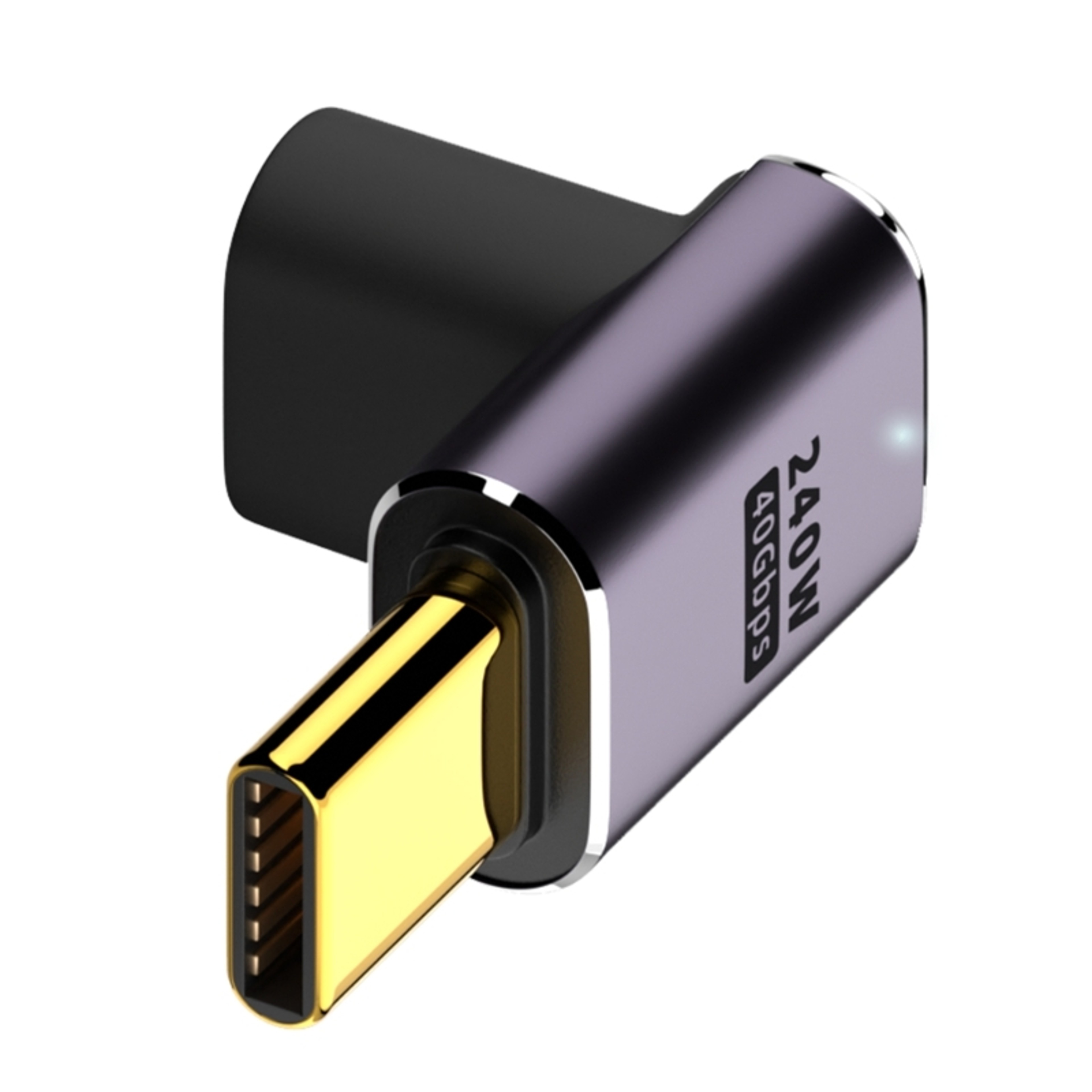 USB Type C Adapter 100W Metal, Fast USB C Female to Male OTG Converter, 40Gbps Data Transfer Charging Hub – view 7