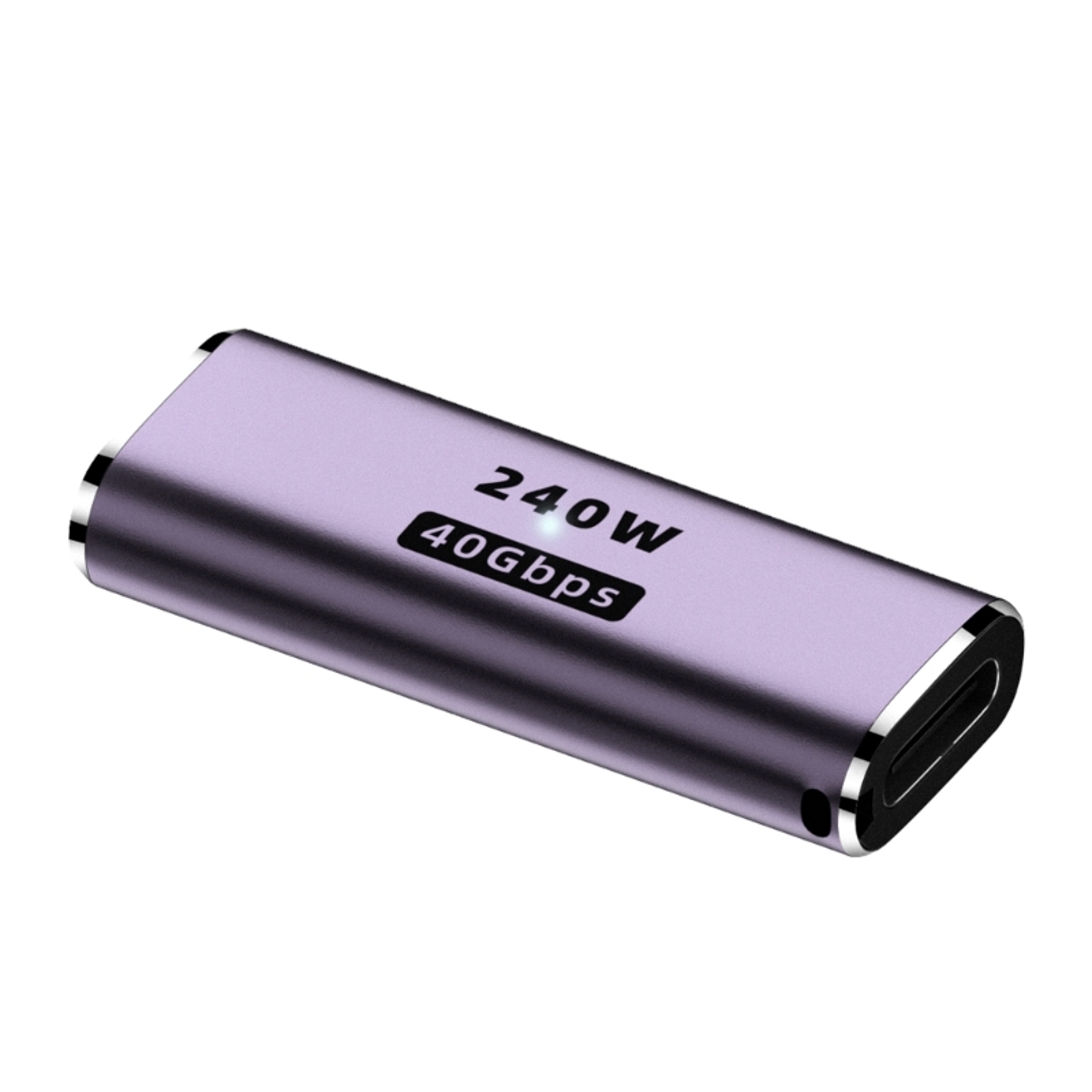 USB Type C Adapter 100W Metal, Fast USB C Female to Male OTG Converter, 40Gbps Data Transfer Charging Hub – view 12