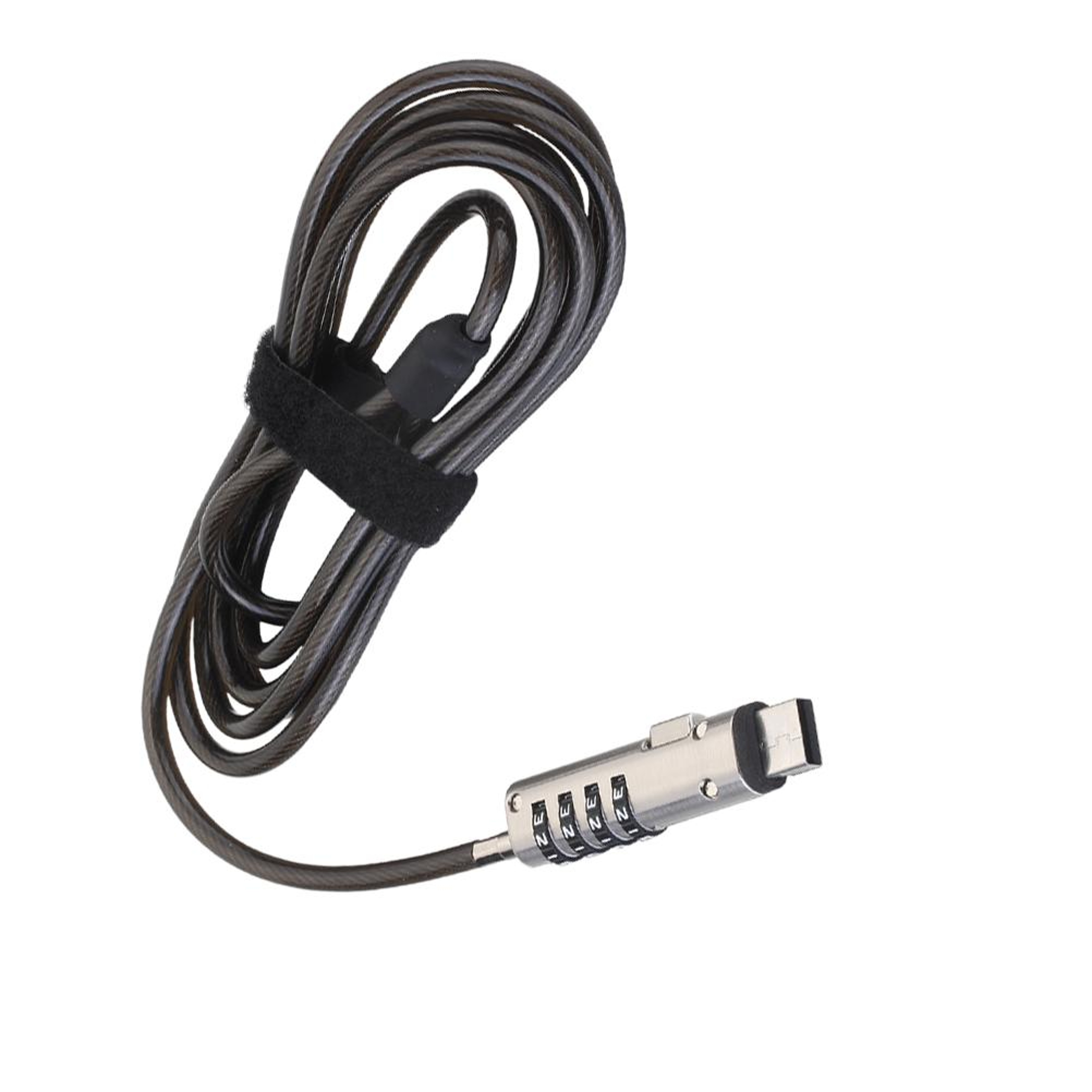 Laptop USB Lock Computer Security, Anti Theft Device Notebook Cable Lock with Sponge Patch, Flexible Numeric Password – view 6
