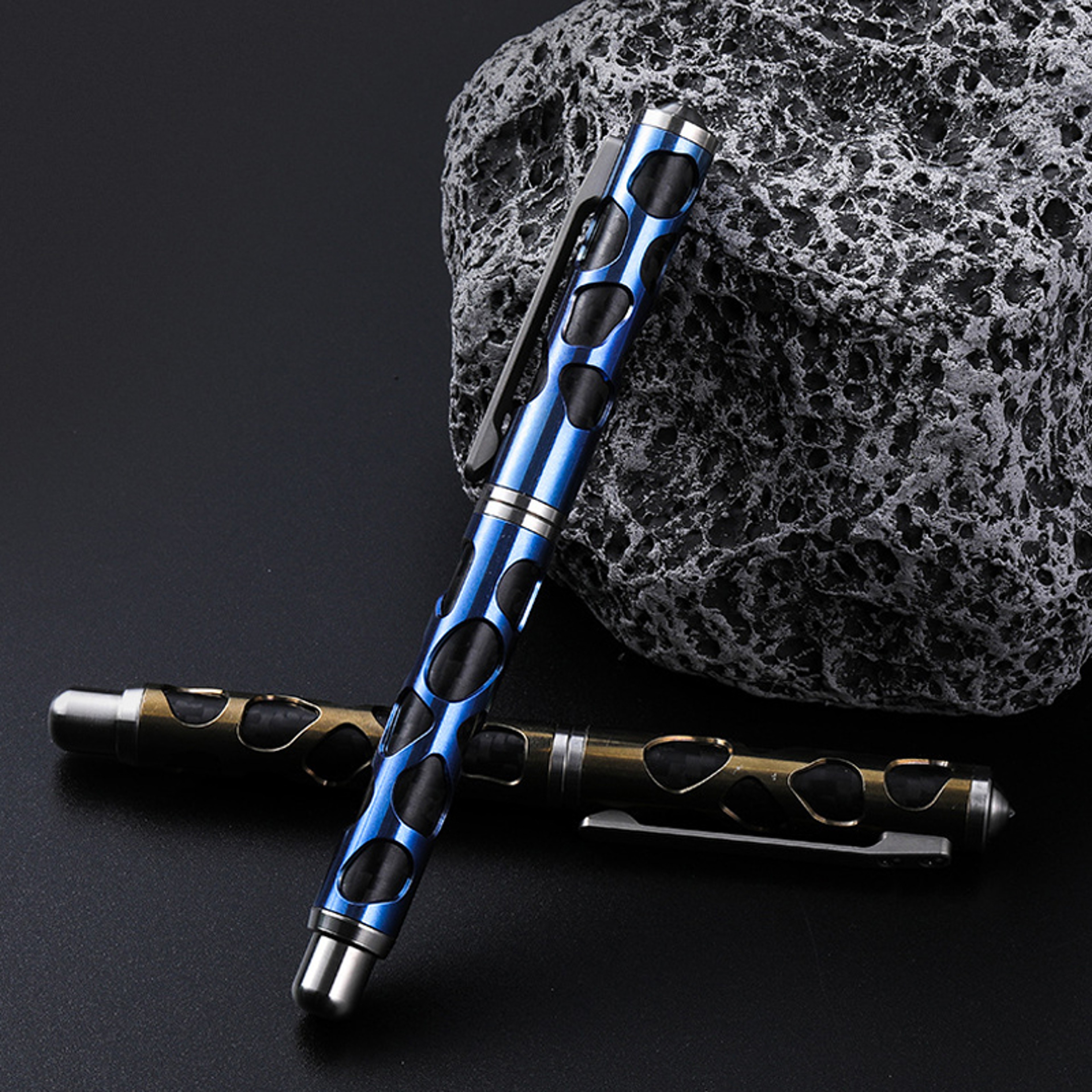 Titanium Alloy Self Defense Tactical Pen, Multifunctional Window Breaking Cone, EDC Outdoor Survival Gear – view 1