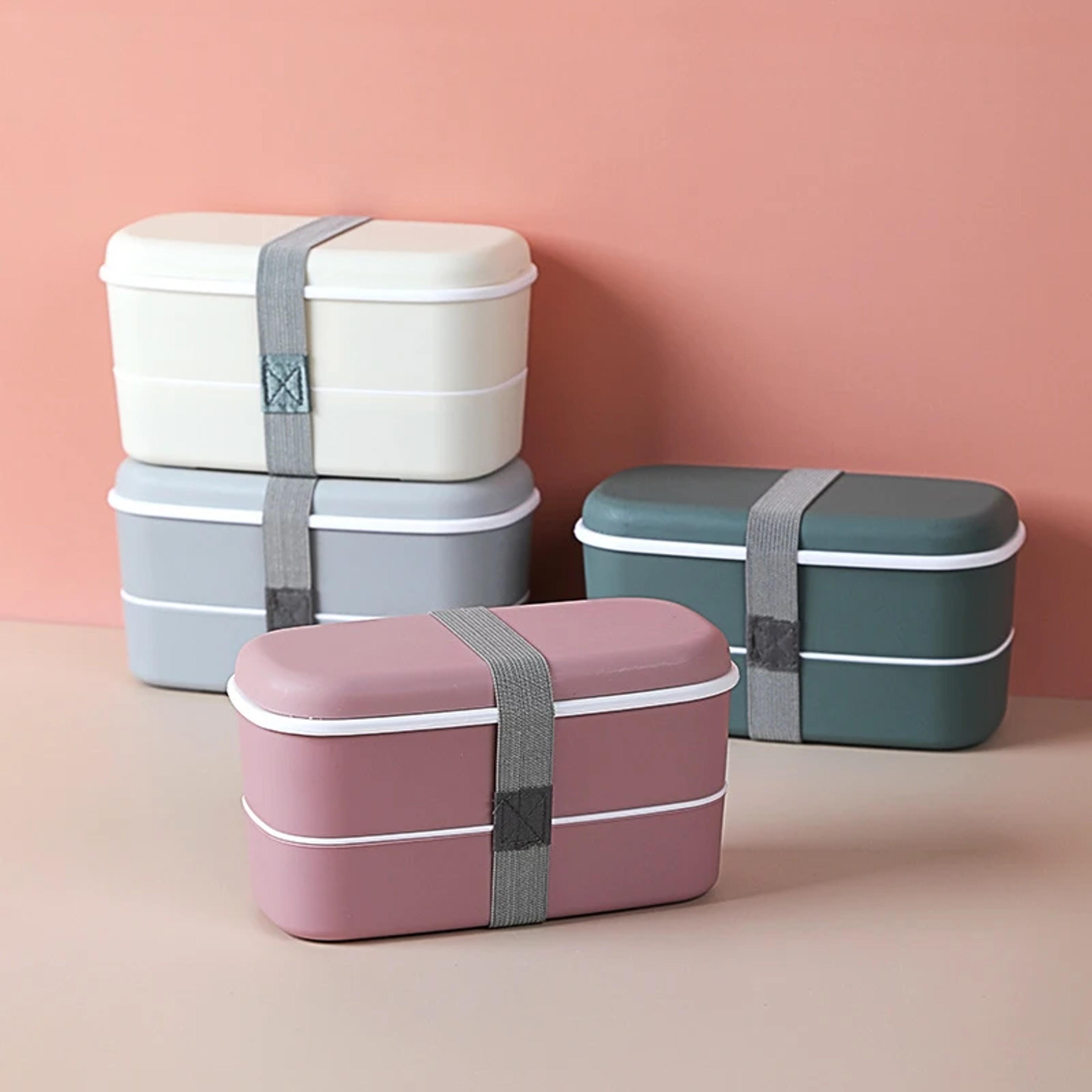 Portable Outdoor Leak Proof Lunch Box, Simple Style Layered Japanese Bento Box, Kitchen Accessories Tableware – view 2