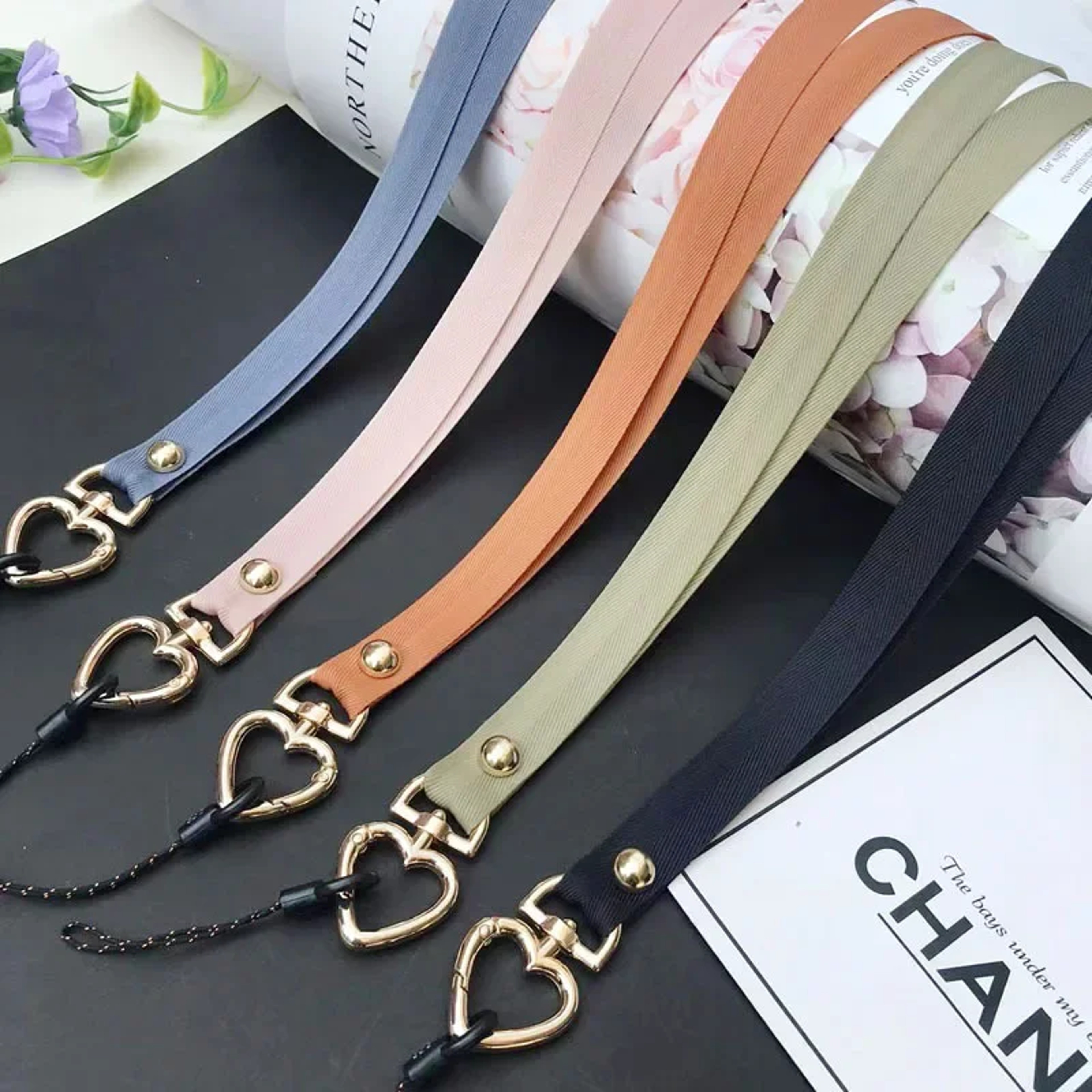 Universal Cell Phone Crossbody Lanyard Strap Adjustable, Metal Heart Phone Strap Neck, Anti Lost Hanging Rope – view 4