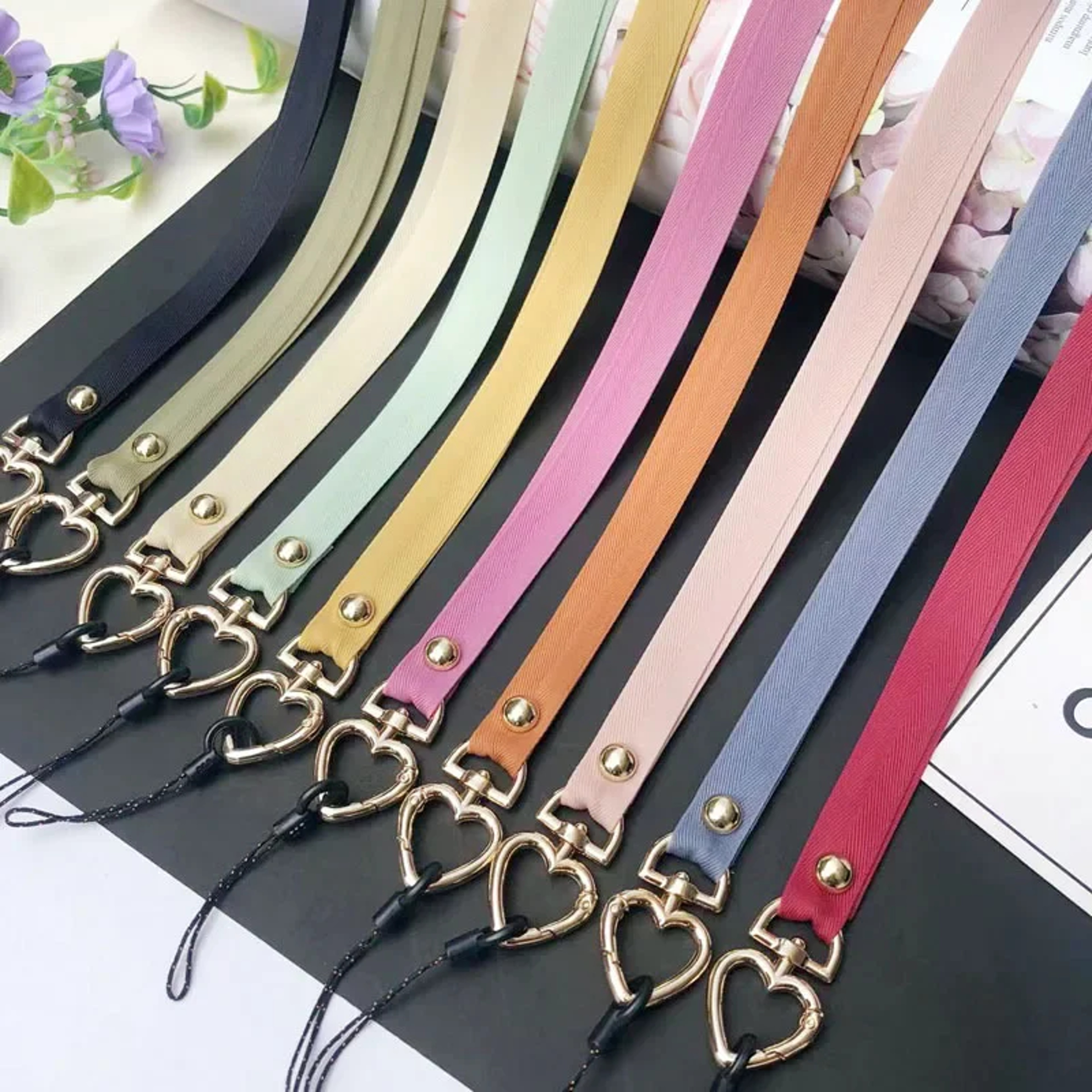 Universal Cell Phone Crossbody Lanyard Strap Adjustable, Metal Heart Phone Strap Neck, Anti Lost Hanging Rope – view 6