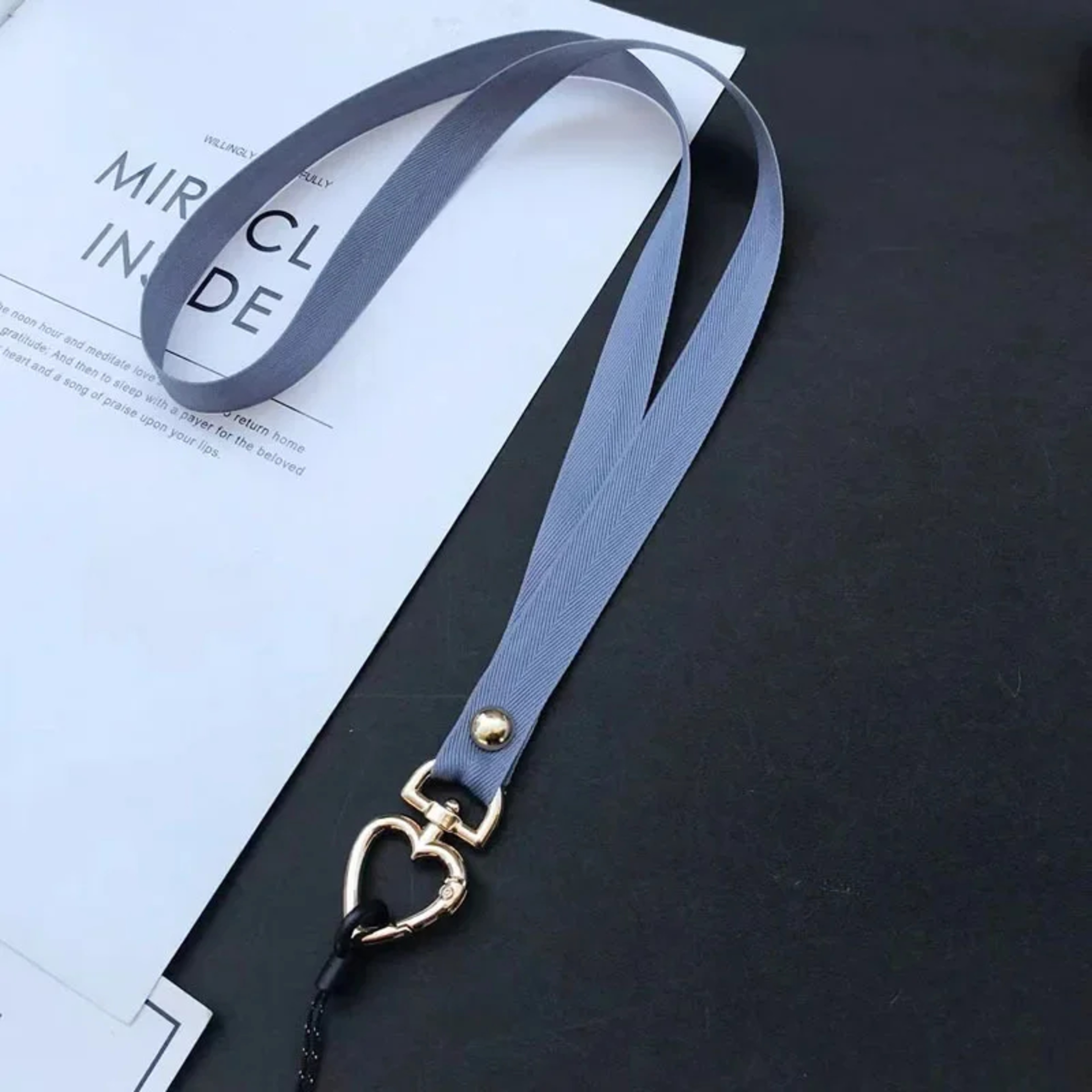 Universal Cell Phone Crossbody Lanyard Strap Adjustable, Metal Heart Phone Strap Neck, Anti Lost Hanging Rope – view 10