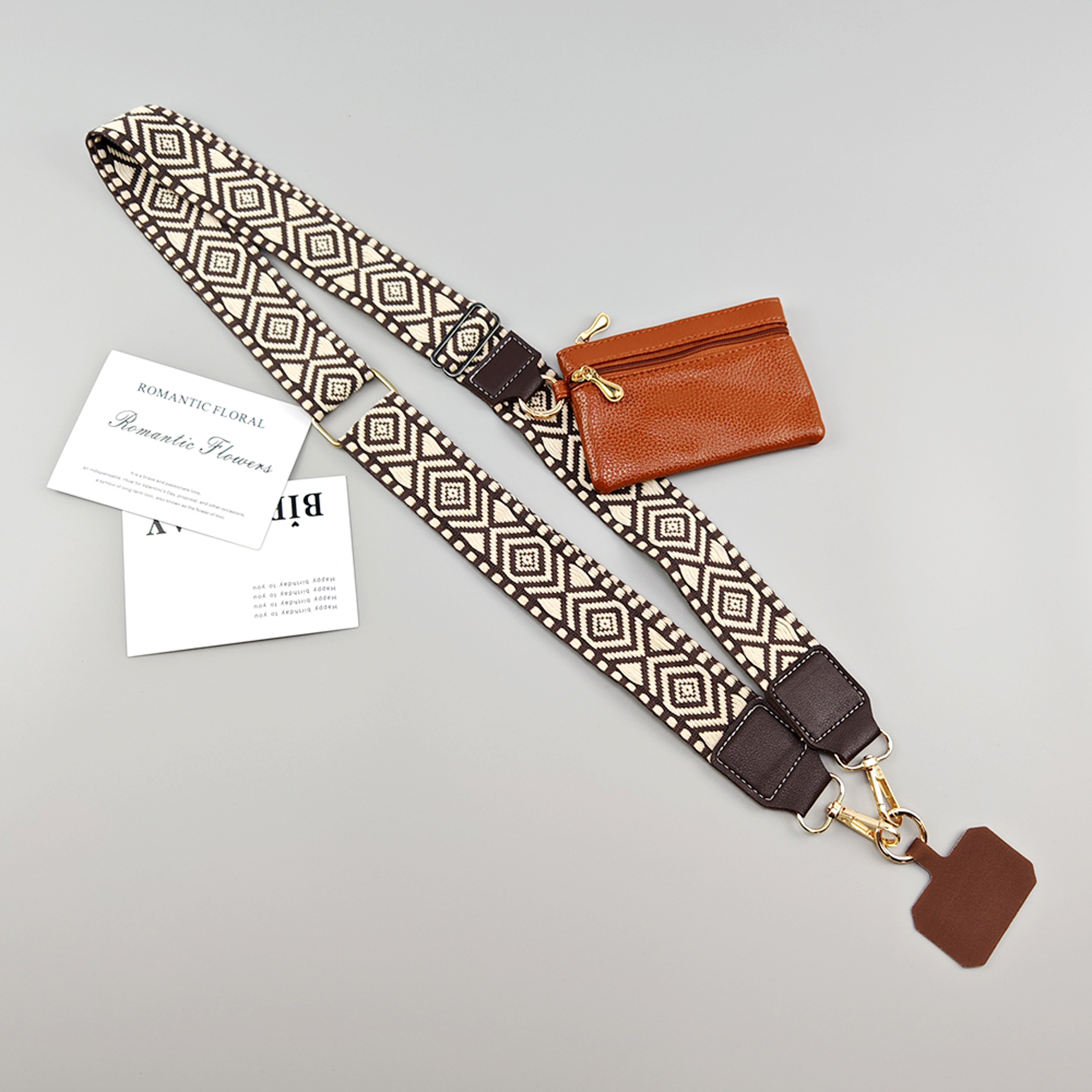 Crossbody Mobile Phone Lanyard Strap Adjustable, Anti Lost Phone Case Pendant, Zipper Wallet Card Coin Purse – view 12