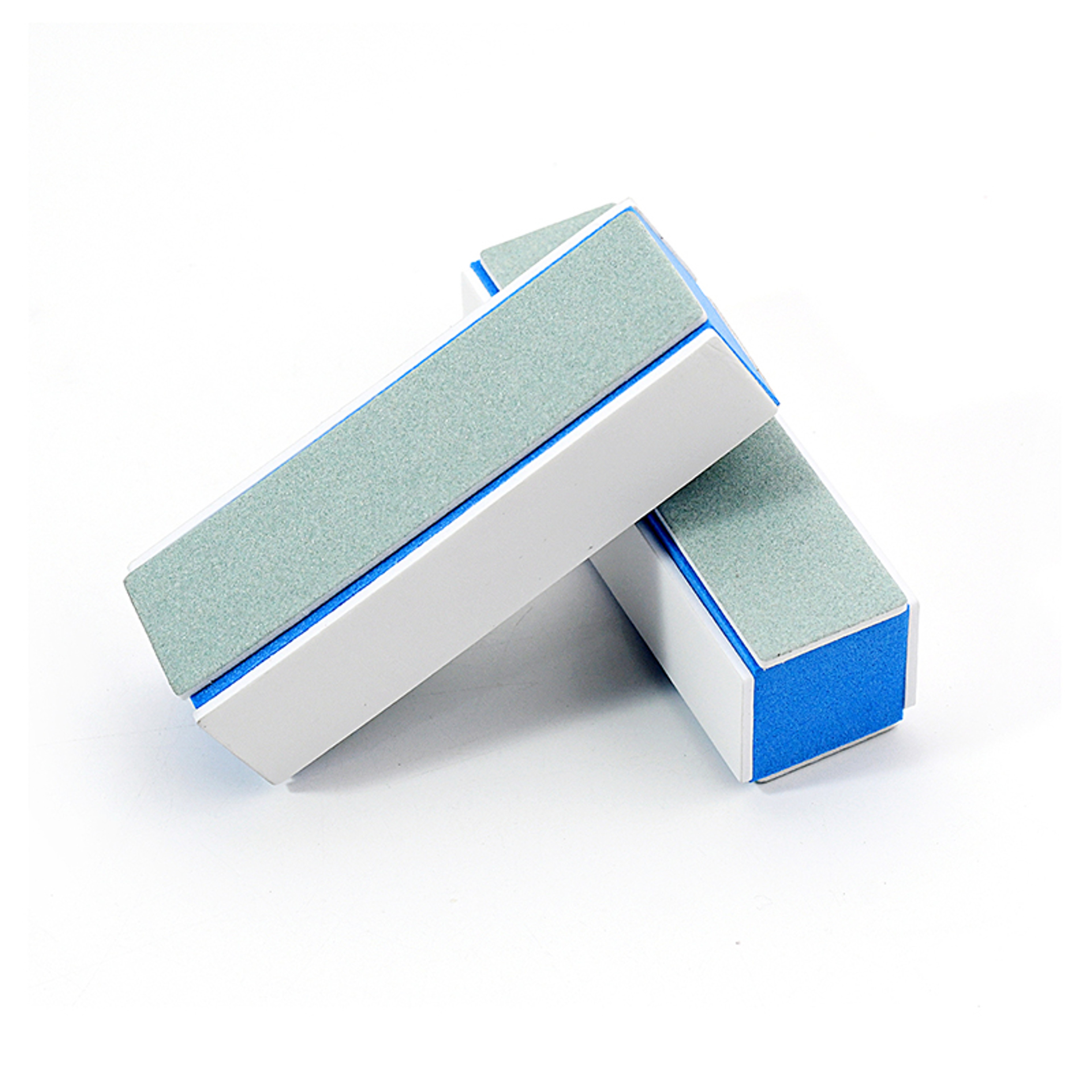 4 Way Blue Core Nail Buffer Blocks 2Pcs Set, Multi Grit Manicure Tools for Shaping, Smoothing, Glossy Salon Finish – view 2