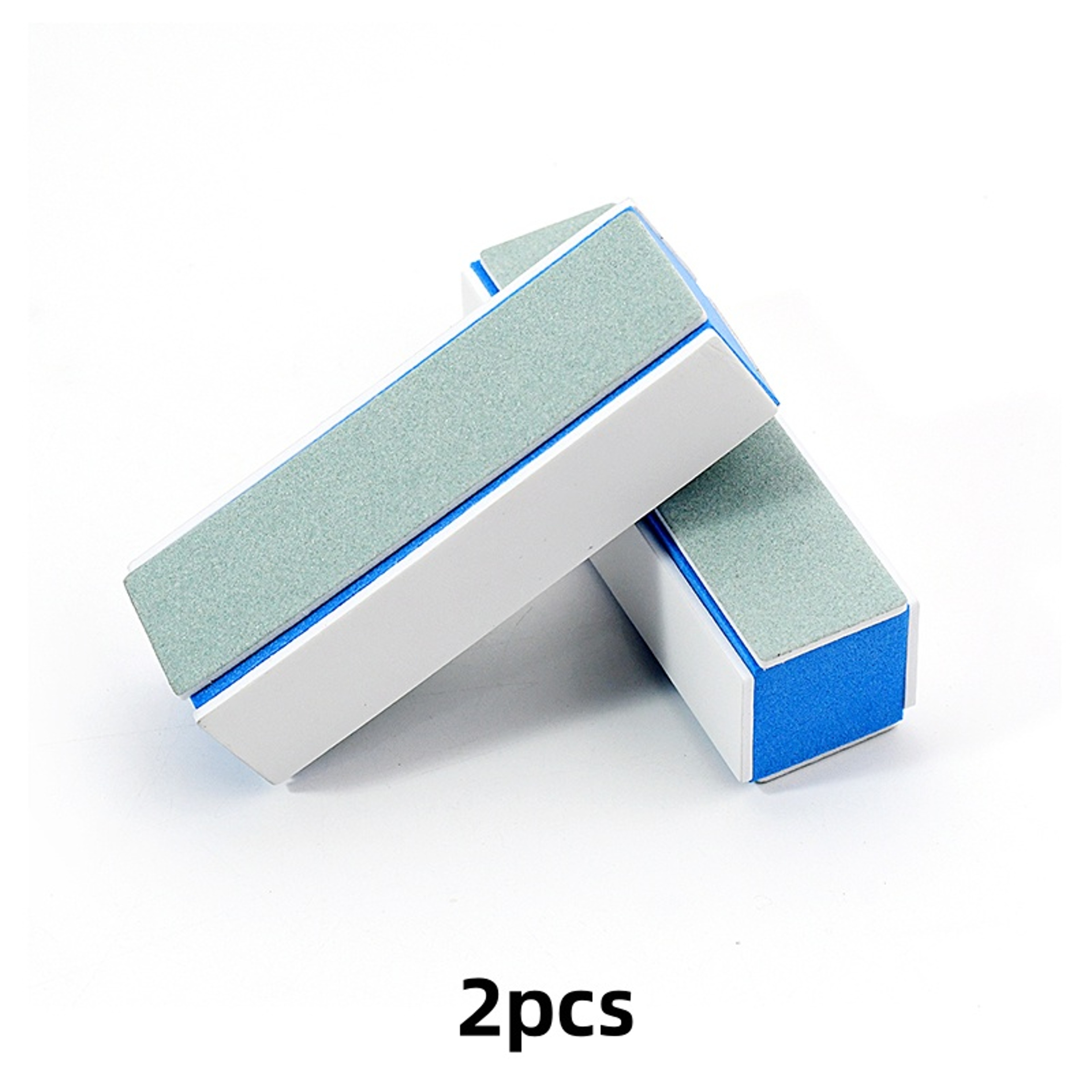 4 Way Blue Core Nail Buffer Blocks 2Pcs Set, Multi Grit Manicure Tools for Shaping, Smoothing, Glossy Salon Finish – view 7