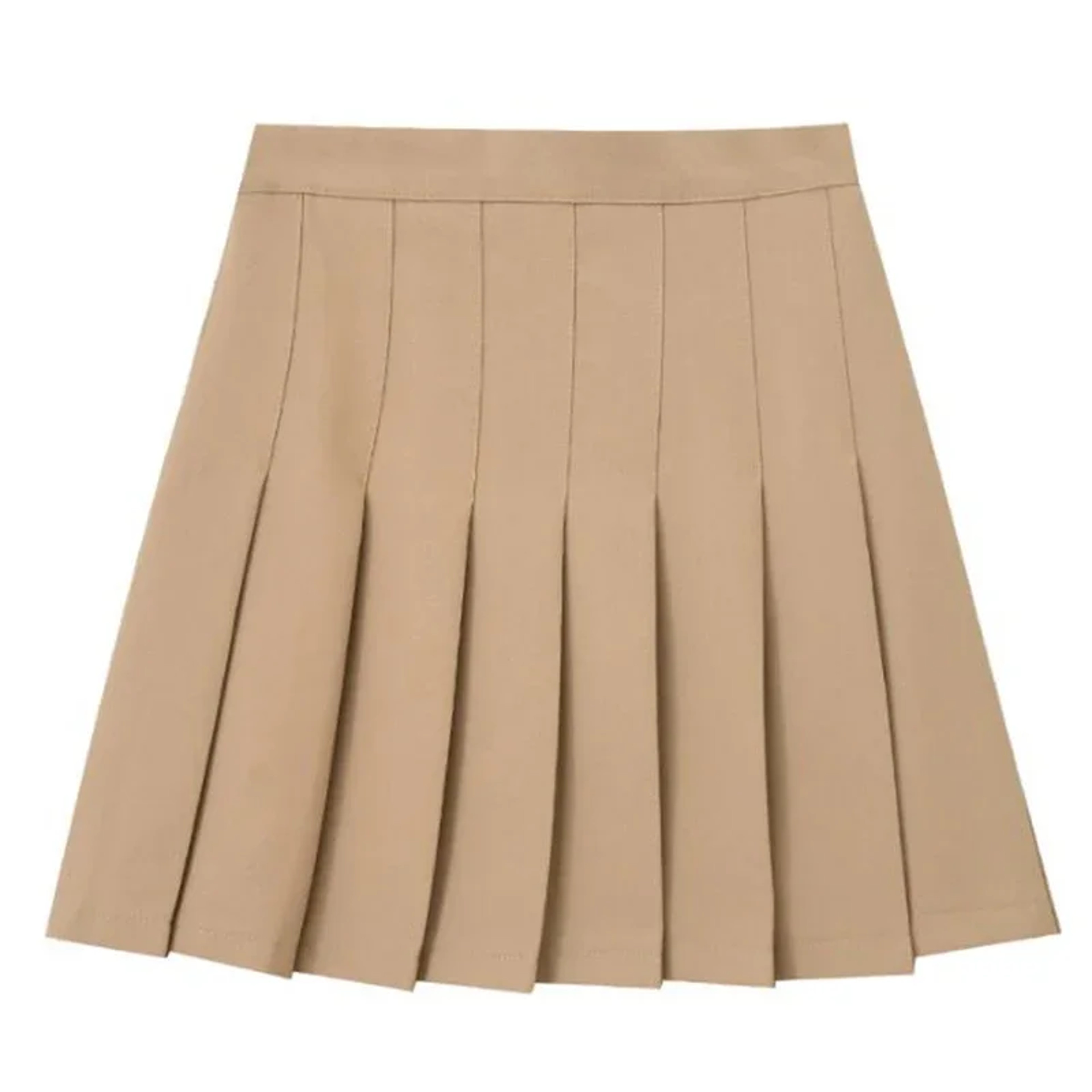 High Waisted Mini Skirt, Solid Color Slim Fit, Elastic Comfortable Stretch, A Line Zipper Skirt for Women, Girls, Spring – view 10
