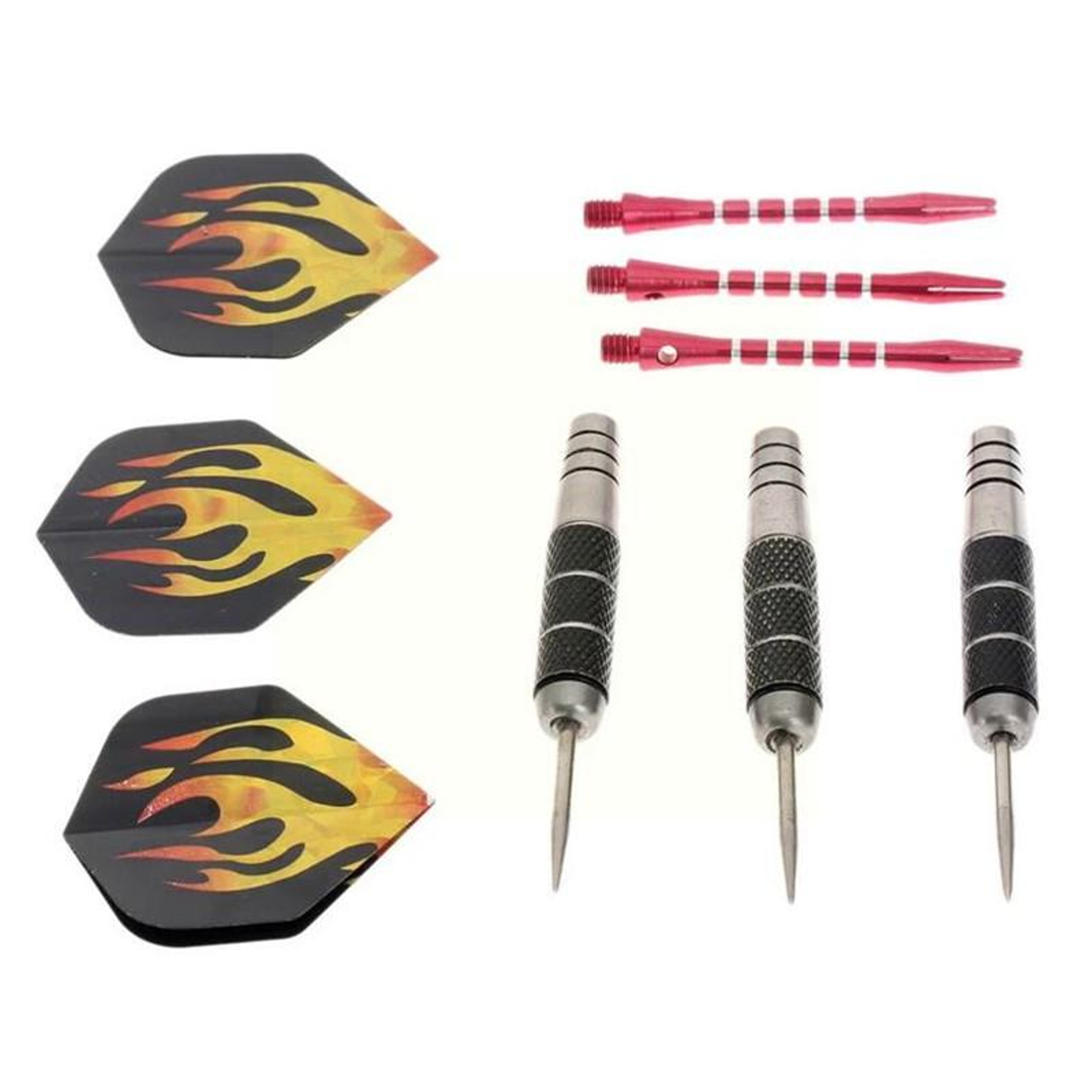Professional Tungsten Steel Tip Darts Set, 3pcs Steel Shafts and Flights for Sports – view 4
