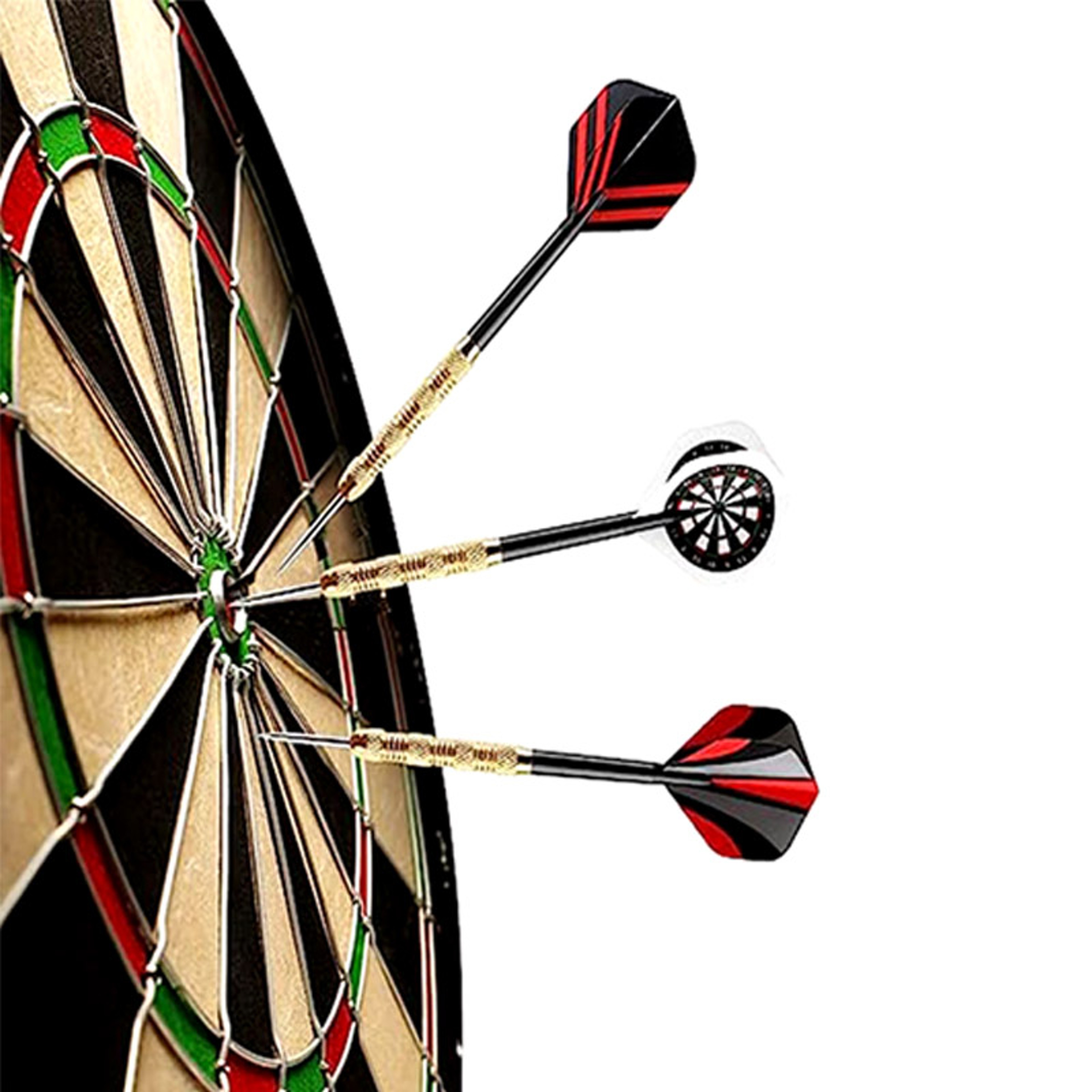 Professional Metal Darts, 18PCS Steel Tip Darts Set, 14G Copper Plated Dart Board Needles – view 1