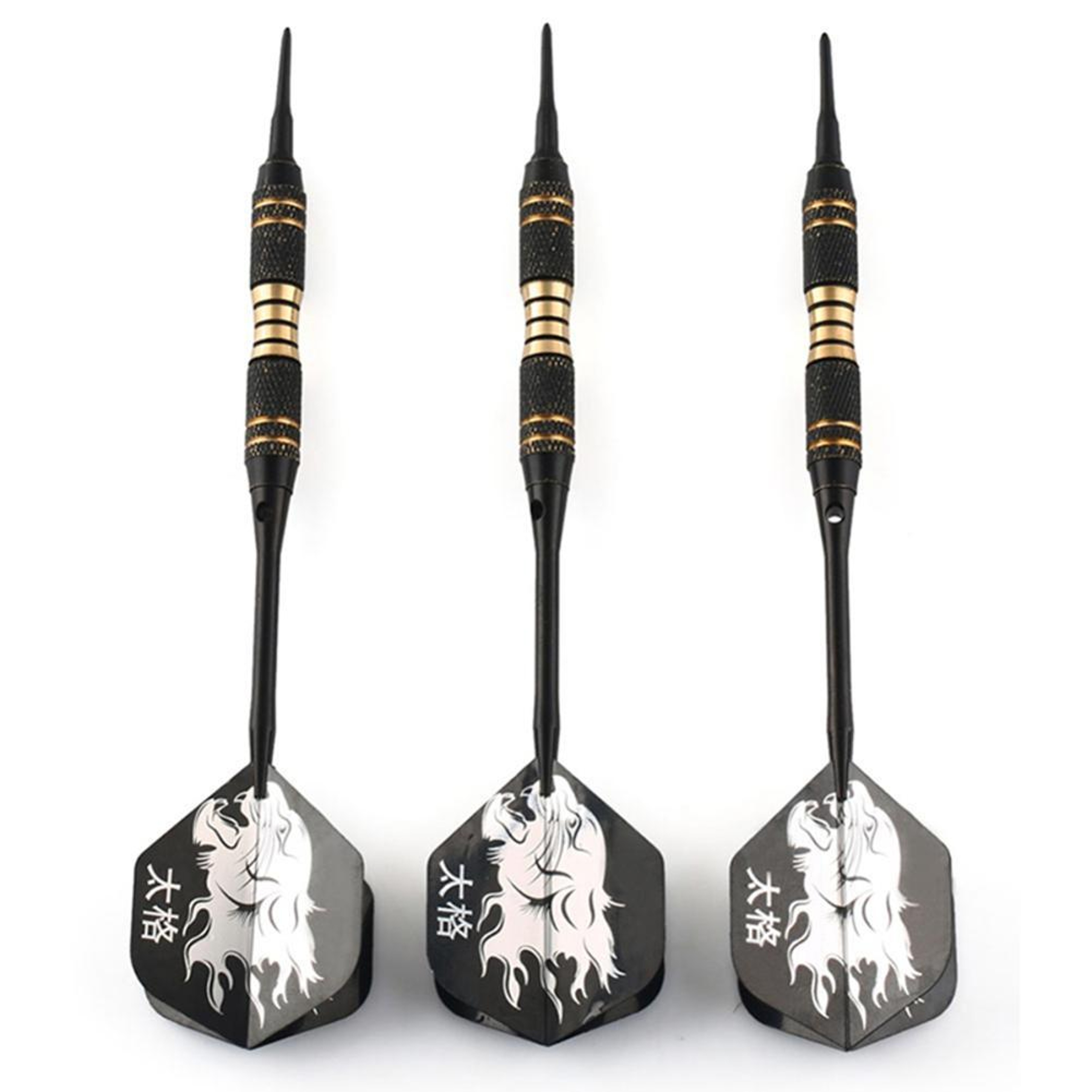 Professional Soft Tip Darts Set, 3pcs Black Darts for Electronic Dartboards, Indoor Family Games – view 3