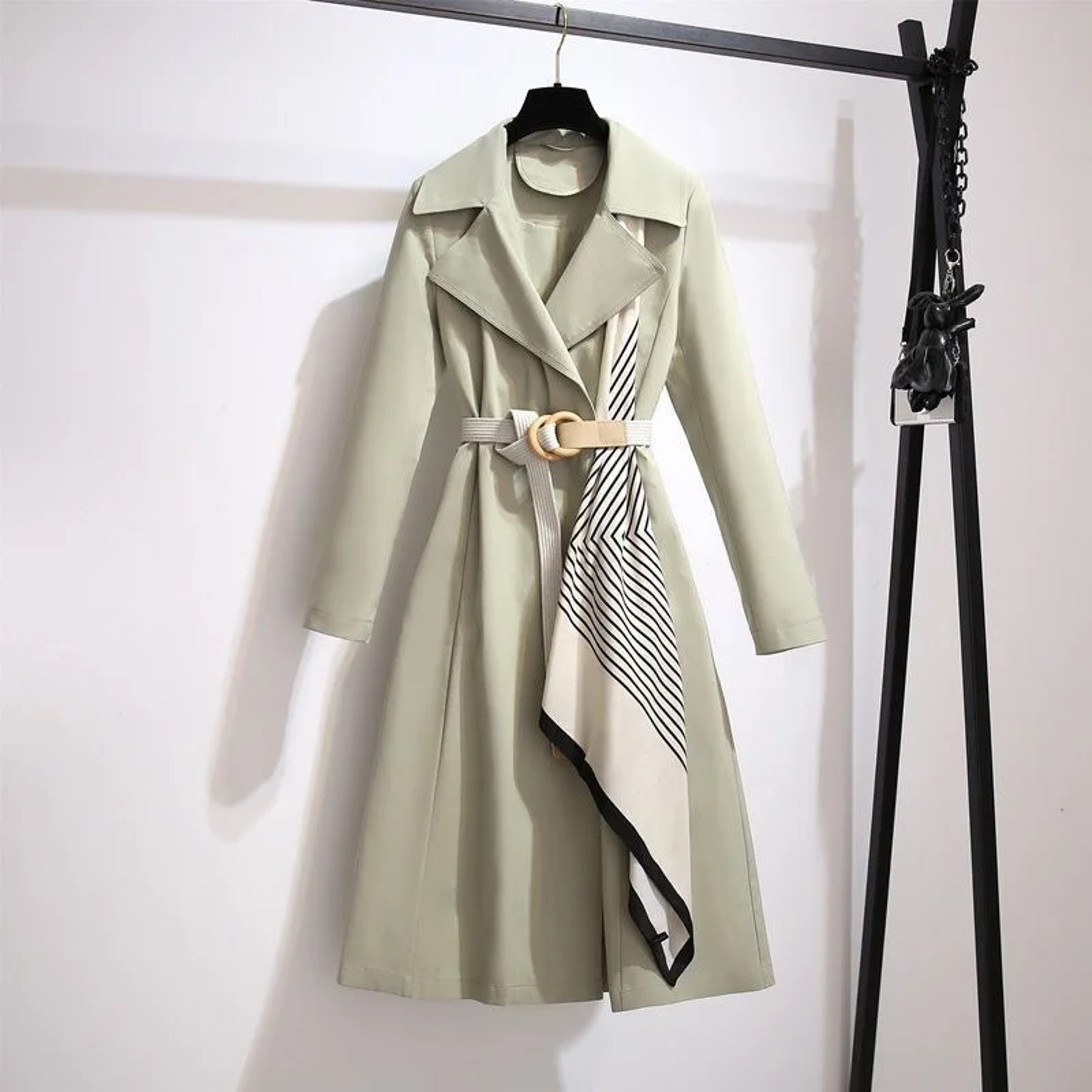 Elegant Womens Long Coat Loose Fit Fashionable Outerwear For Spring And Autumn Trendy And Slimming  3
