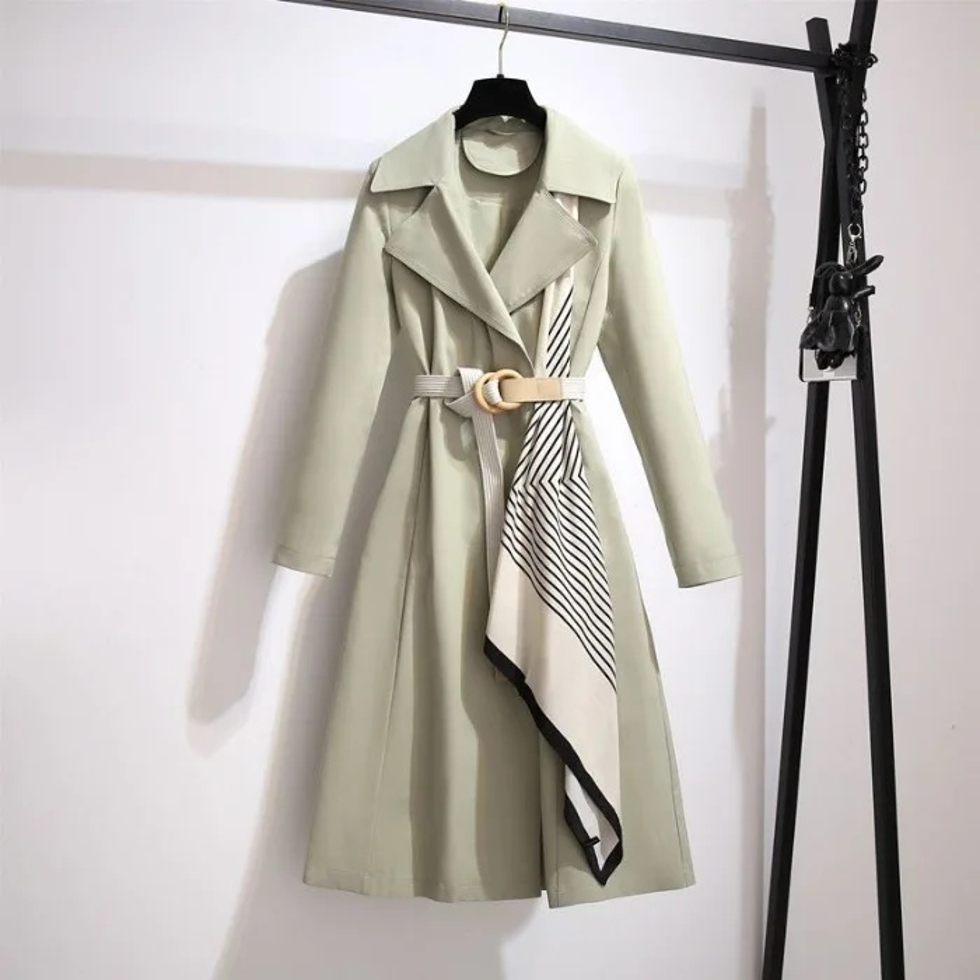 Elegant Womens Long Coat Loose Fit Fashionable Outerwear For Spring And Autumn Trendy And Slimming  5