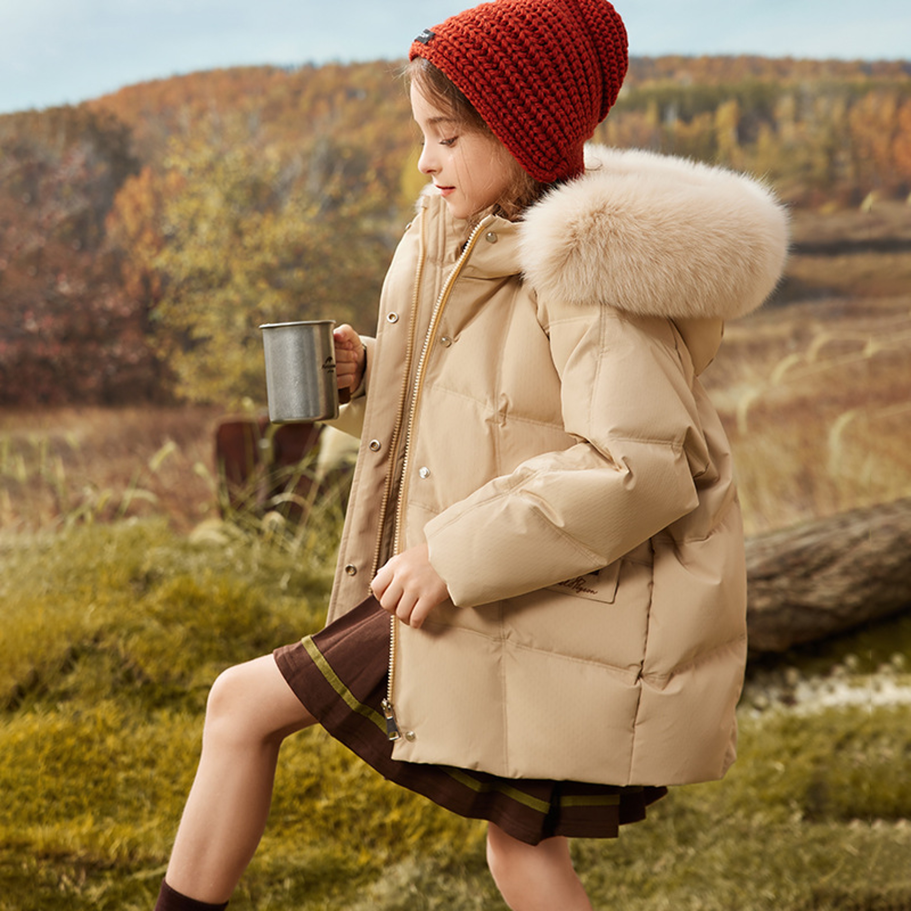 RAISE Girls Winter Jacket, Waterproof Duck Down Coat, Thick Warm Faux Fur Hooded Jacket for Kids 5-12 Years – view 1