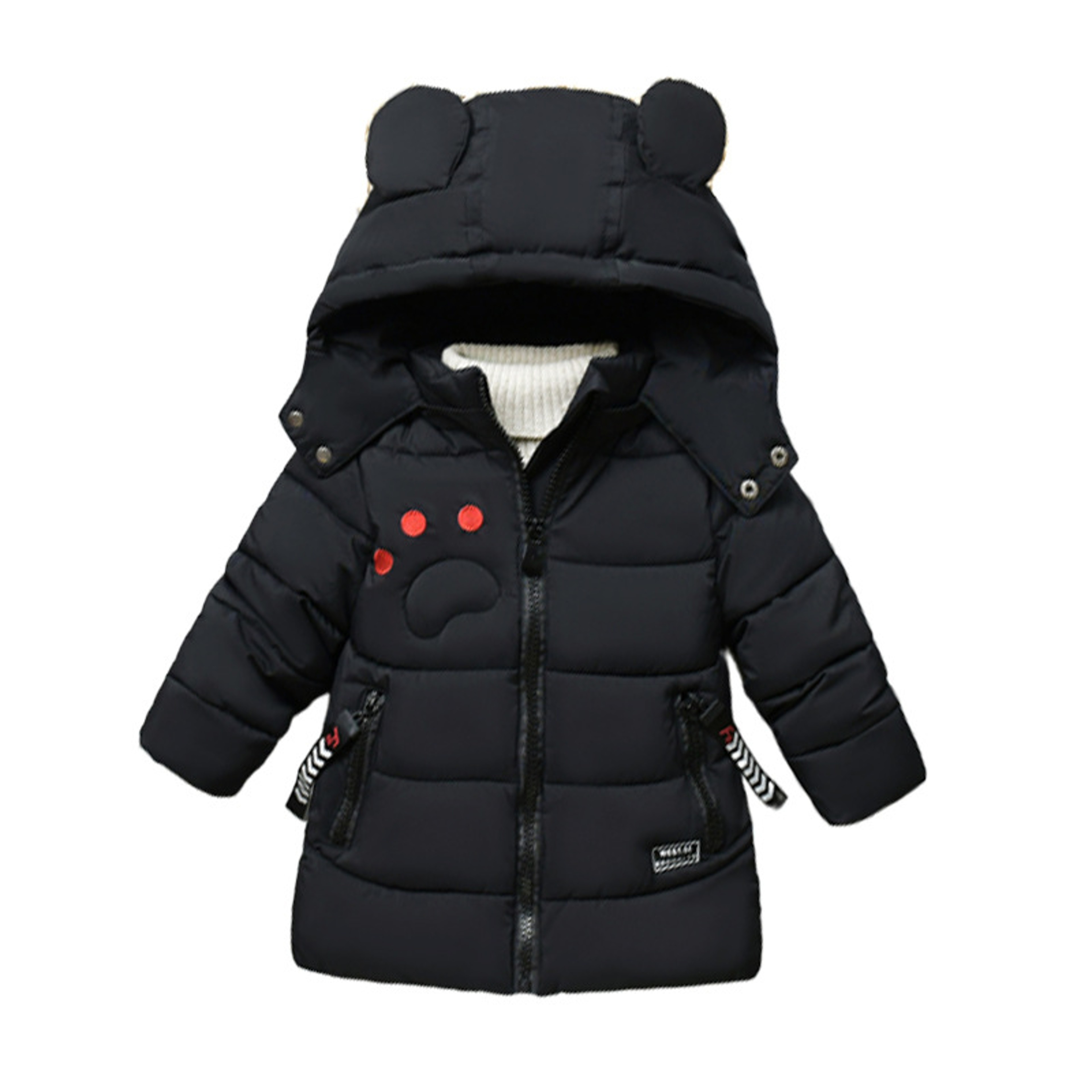 Long Version Winter Parkas for Kids, Warm, Thicken Windbreaker Jackets, Boys and Girls Toddler Outerwear Coats, Baby – view 4