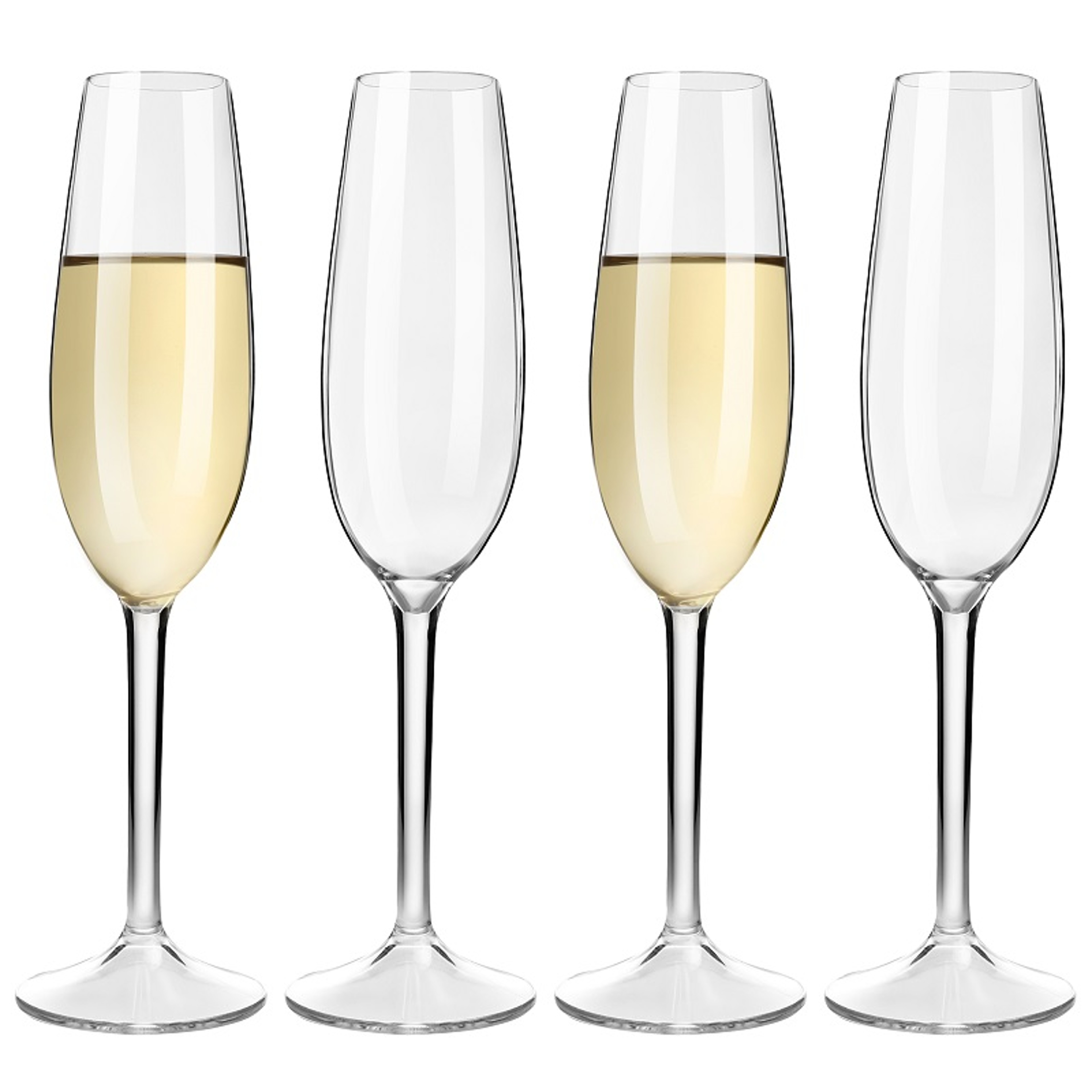 Floating Champagne Flutes Set Unbreakable Tritan Plastic Sparkling Wine Glasses For Pool Wedding Pa 0