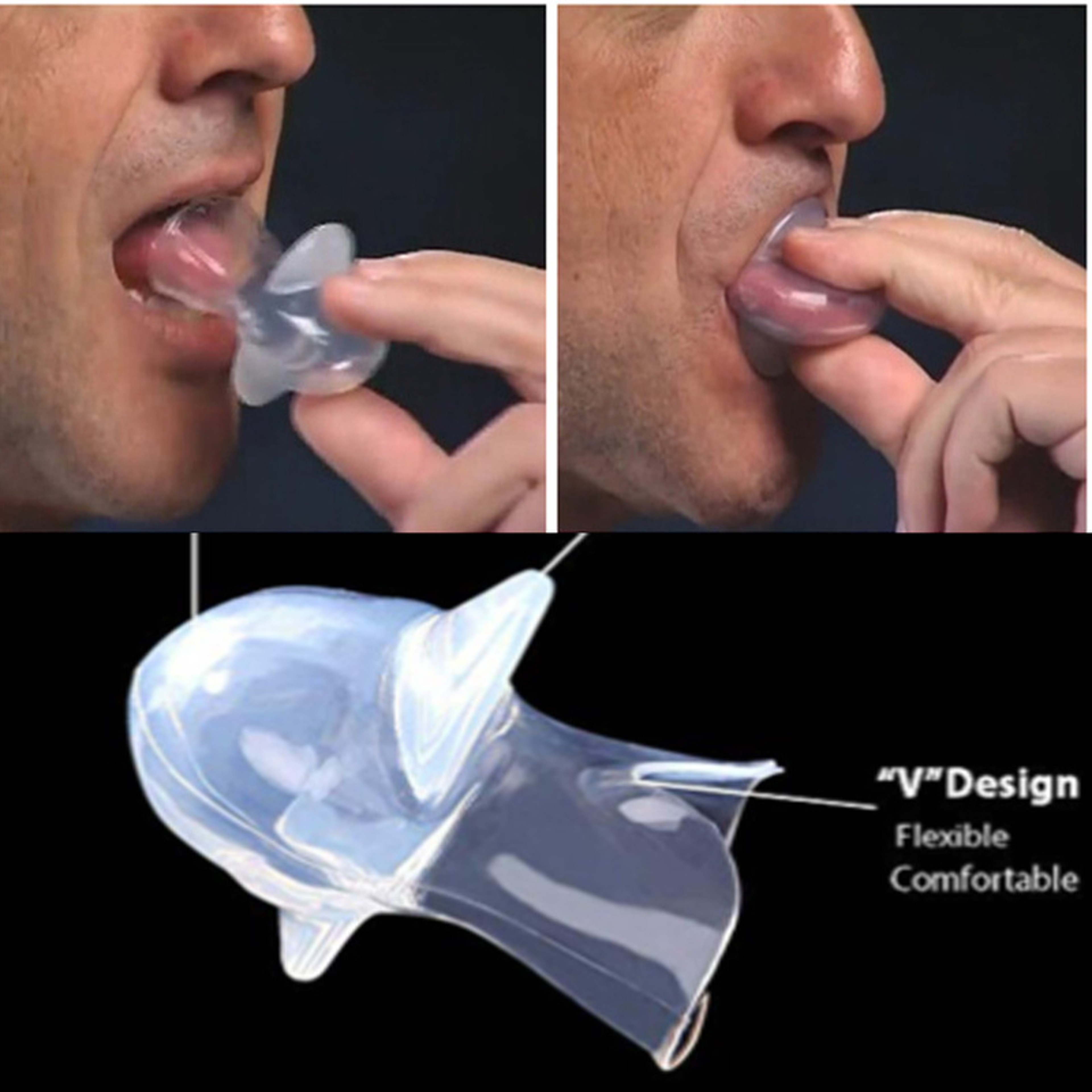 Reusable antisnore device for chronic snorers