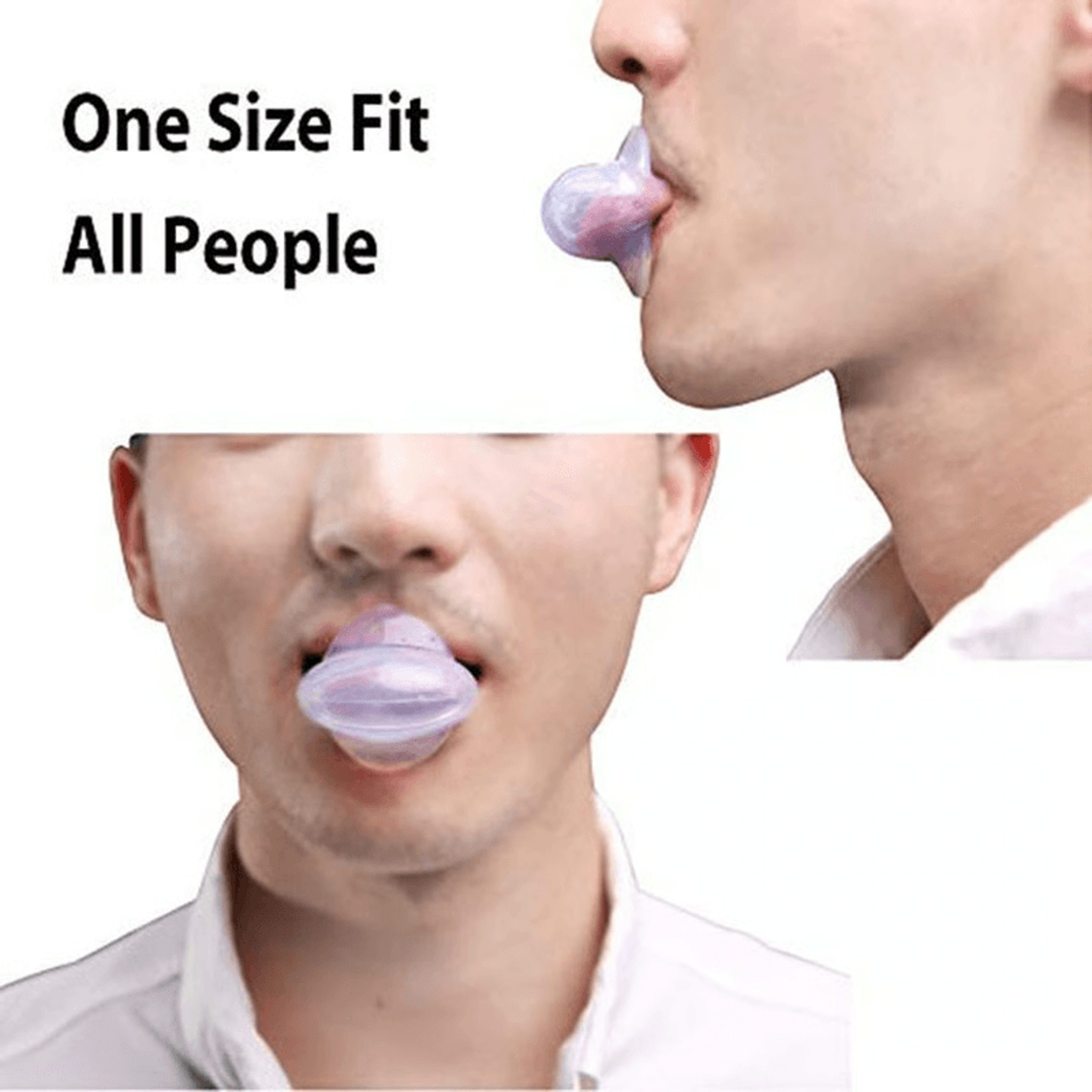 Comfortable antisnore device for uninterrupted sleep