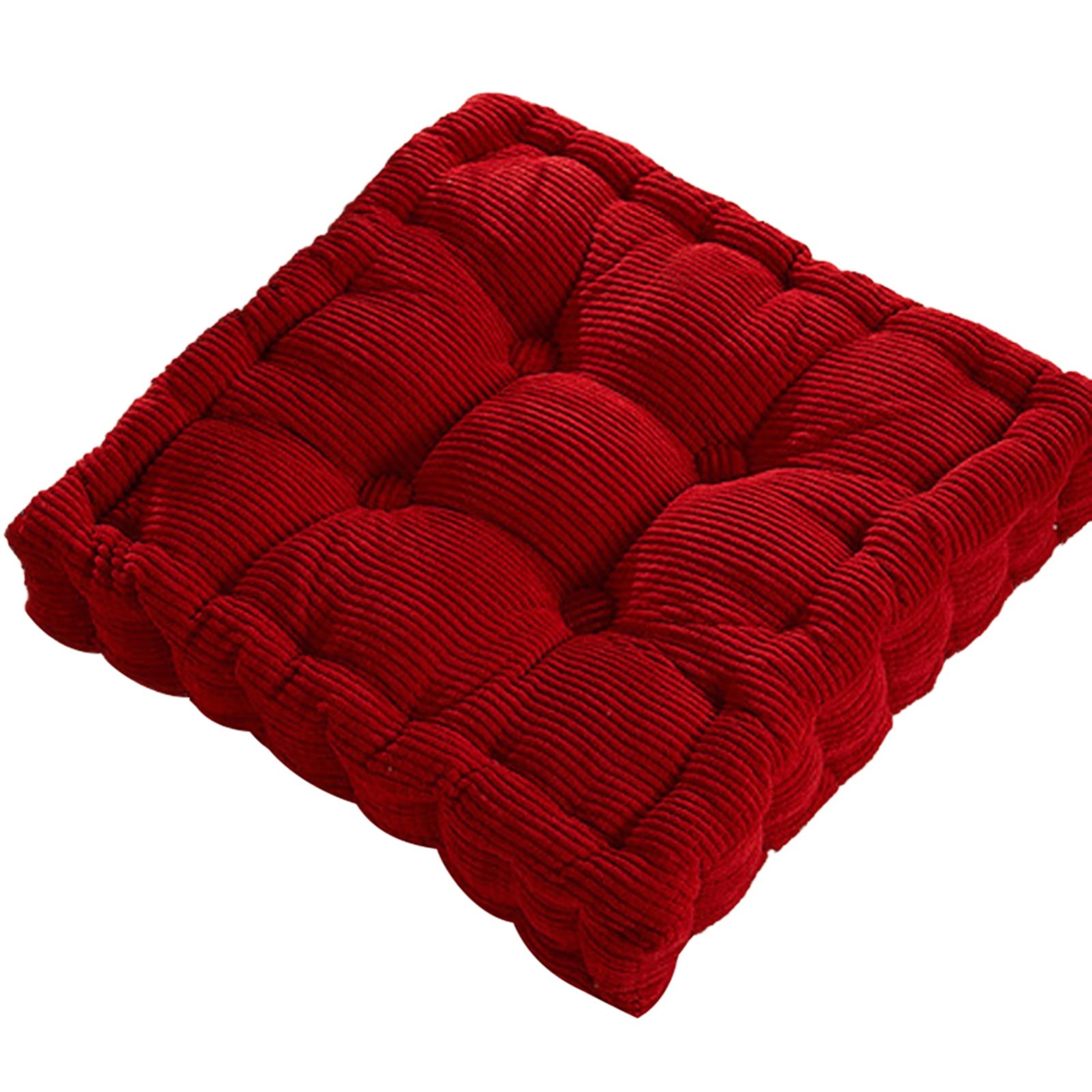 Solid Tufted Meditation Floor Square Pillow Cushions For Yoga Thick Pad Seating And Balcony Chair 8