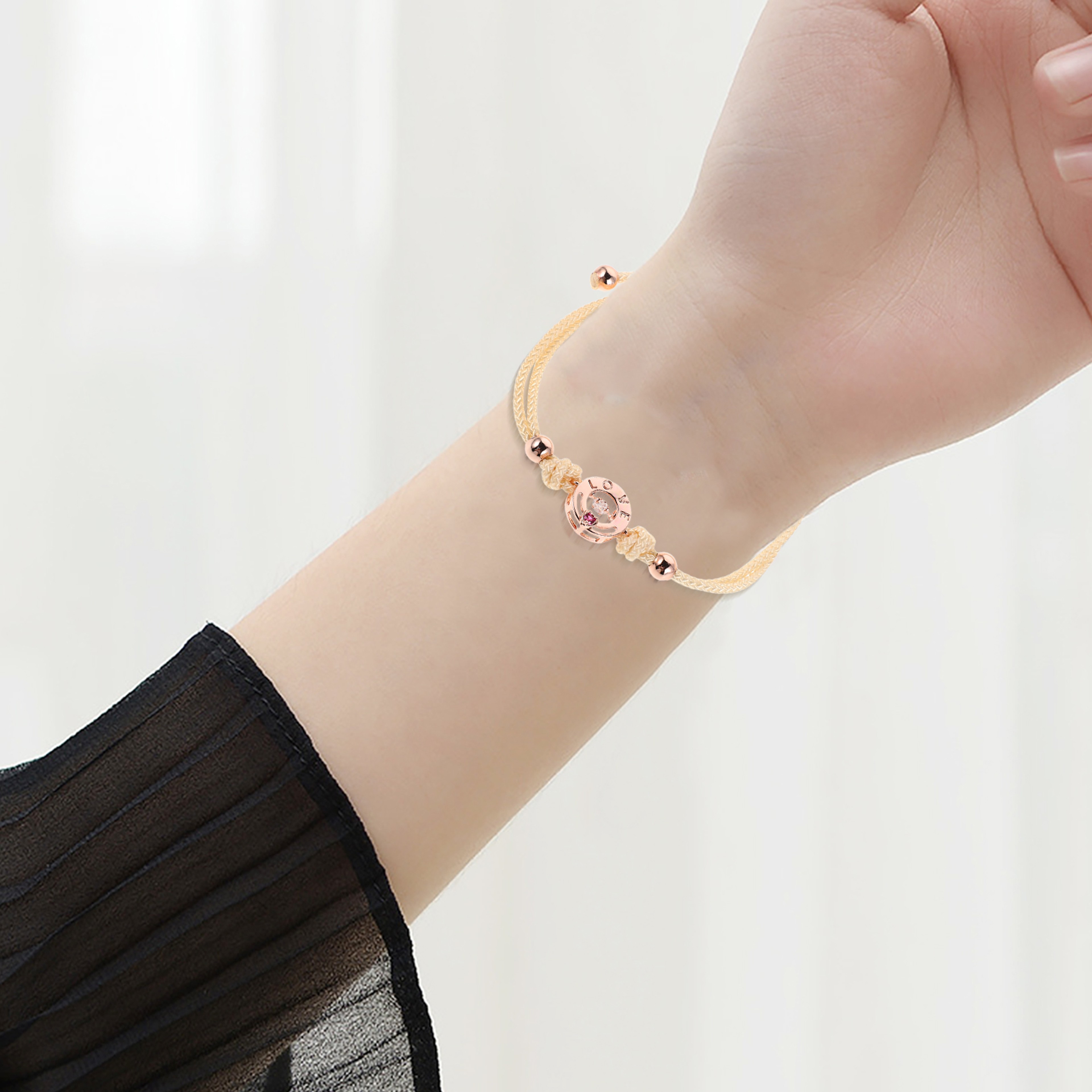 Durable Woven Adjustable Vibration Touch Bracelets For Couples Him Her Long Distance Relationship M 3