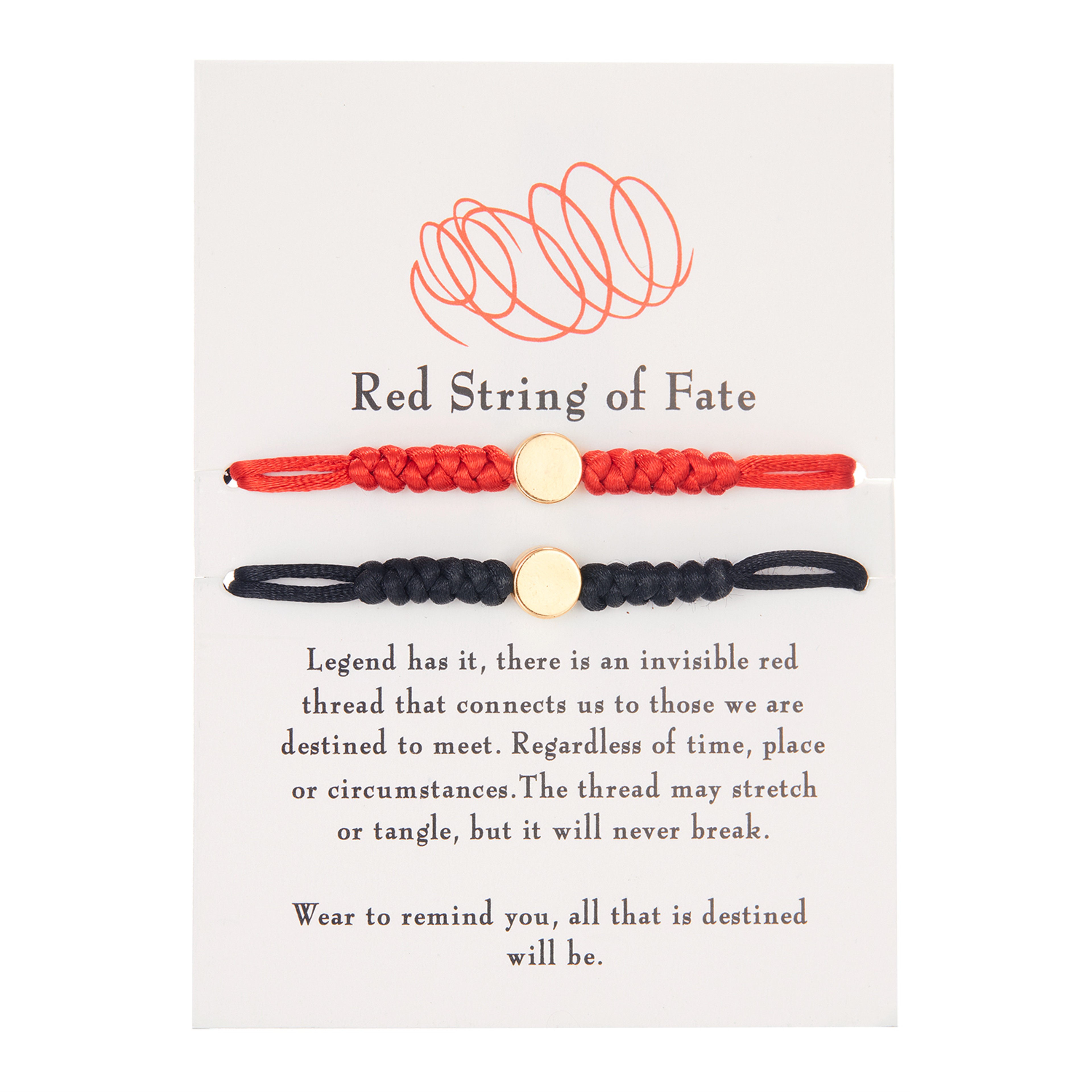Handmade Red Black Rope Braided Bracelets Red String Of Fate Matching Long Distance Couples Gifts F 5