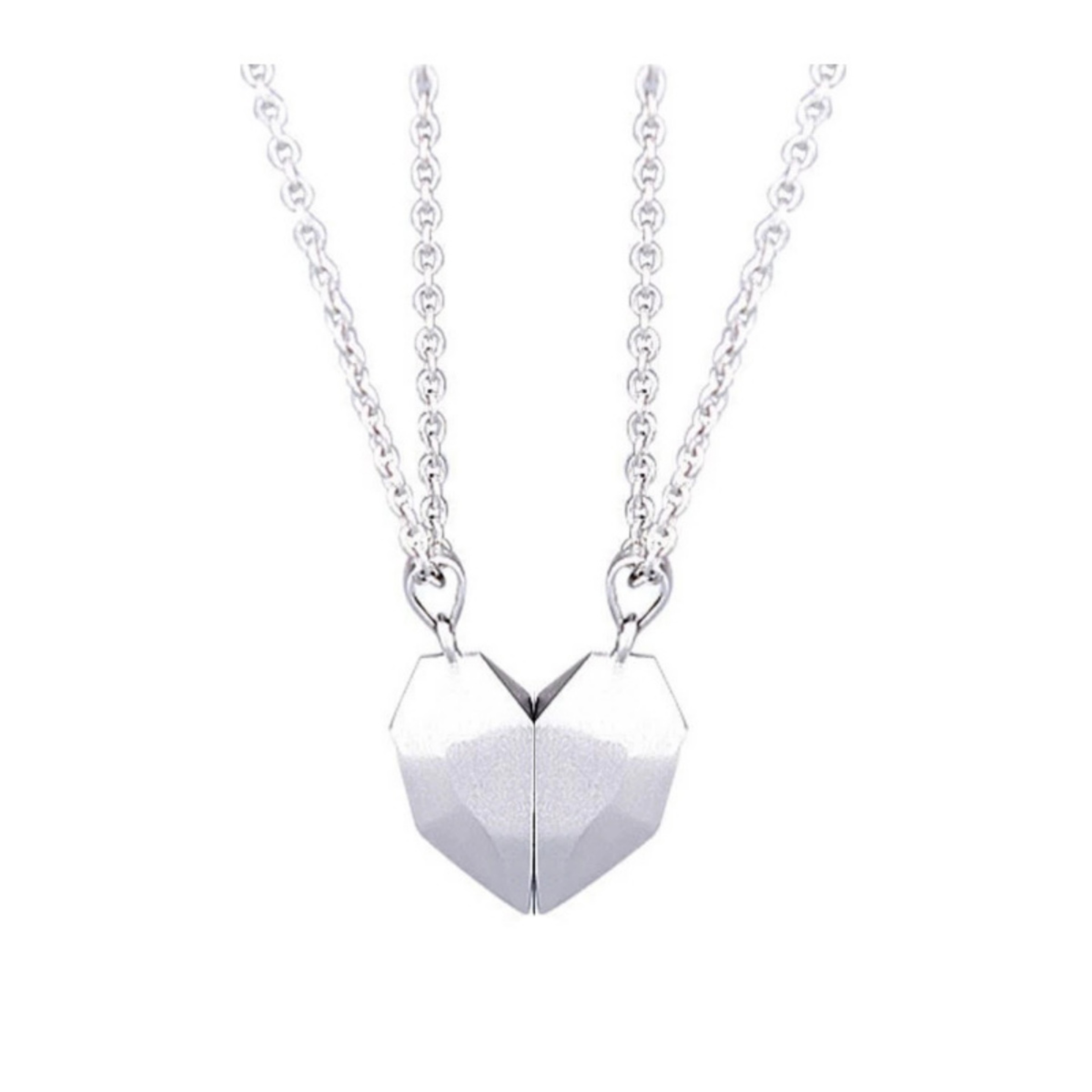 Magnetic Heart Couple Necklace For Women Lovers Sweater Chain Valentines Day Wedding Party Gift Jew 7
