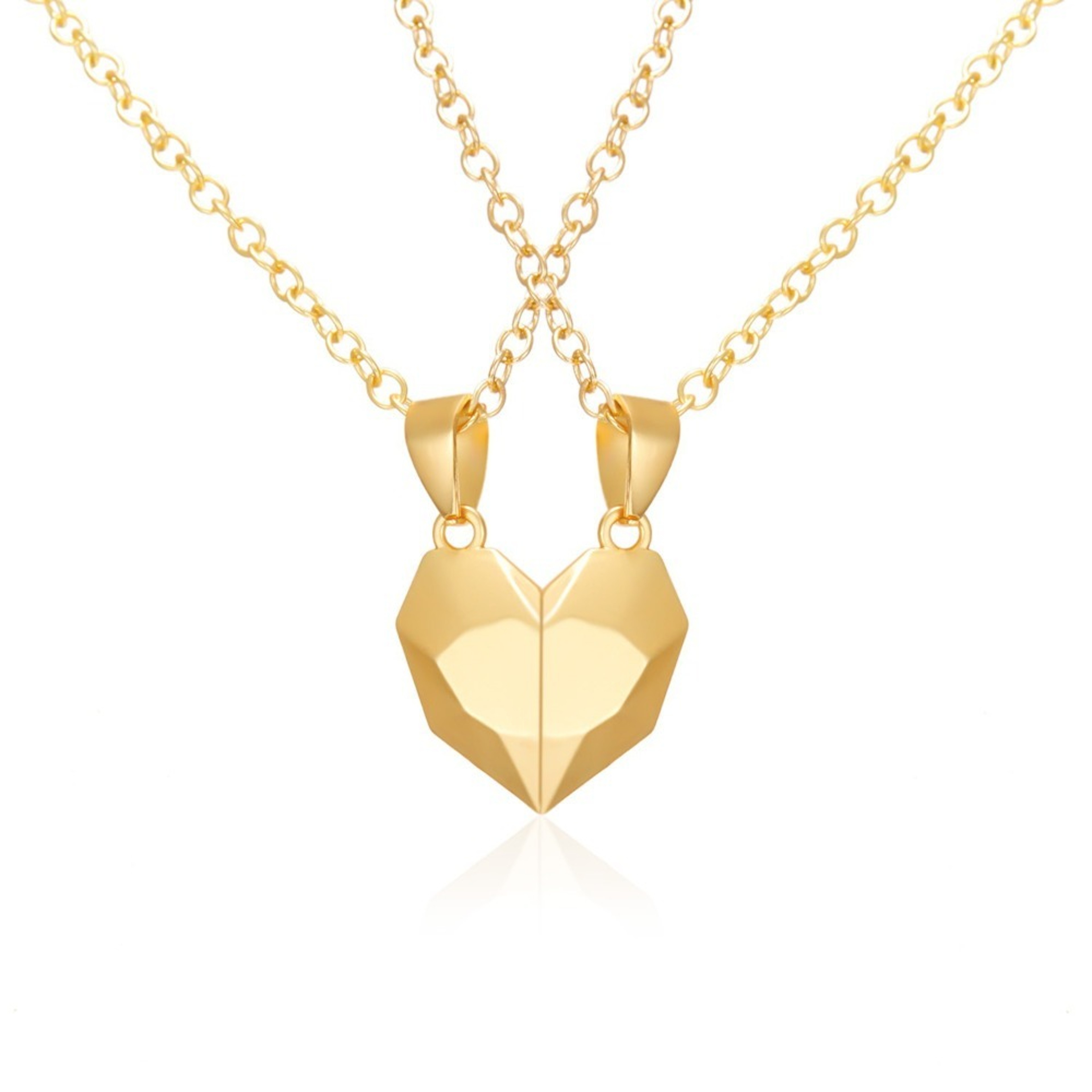 Fashion Couple Necklace Set Heart Magnetic Necklace For Couples Heart Combination Pendant Anniversa 8