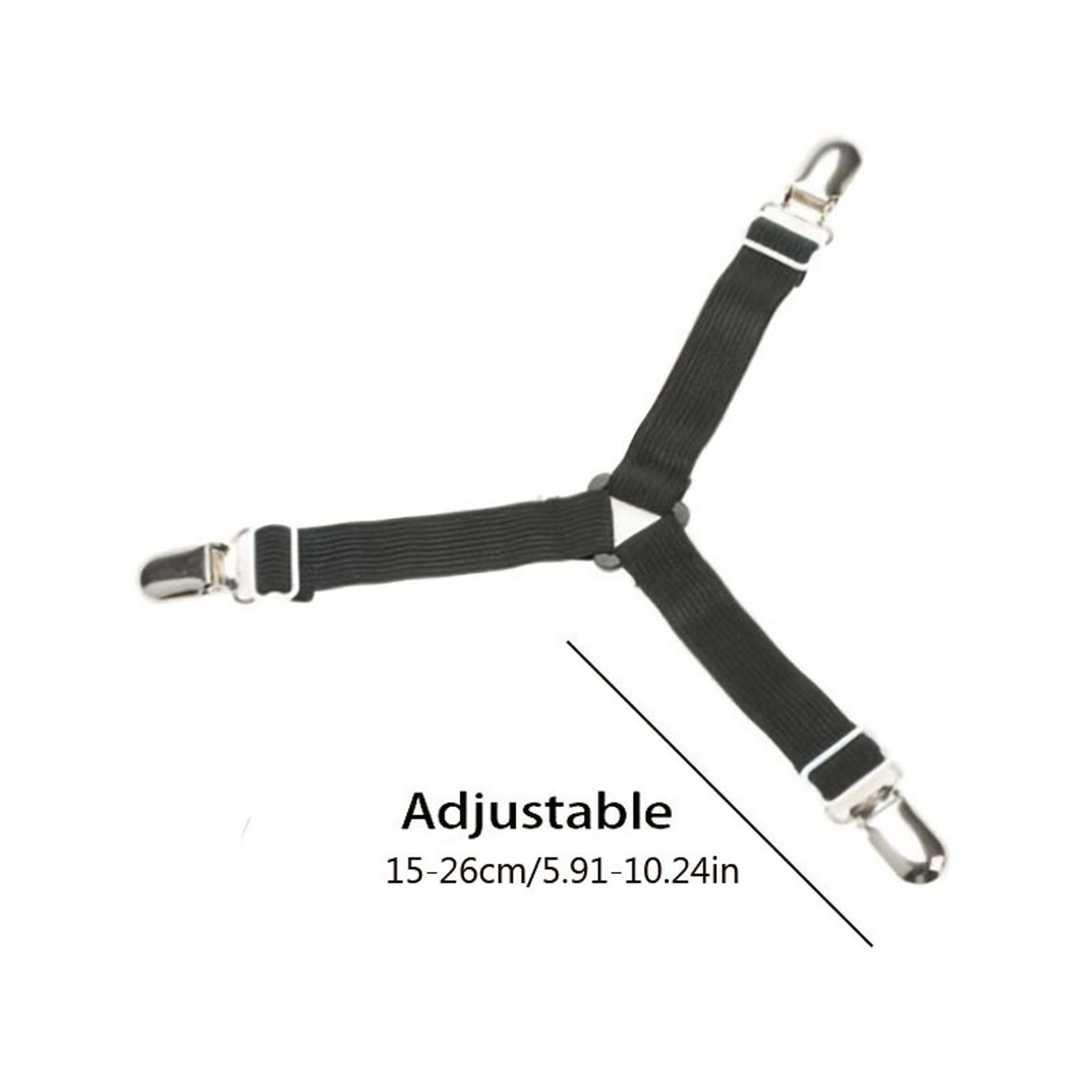 Adjustable Elastic Straps Bed Sheet Fasteners Holder Clips For Mattress Cover Home Organizer 4