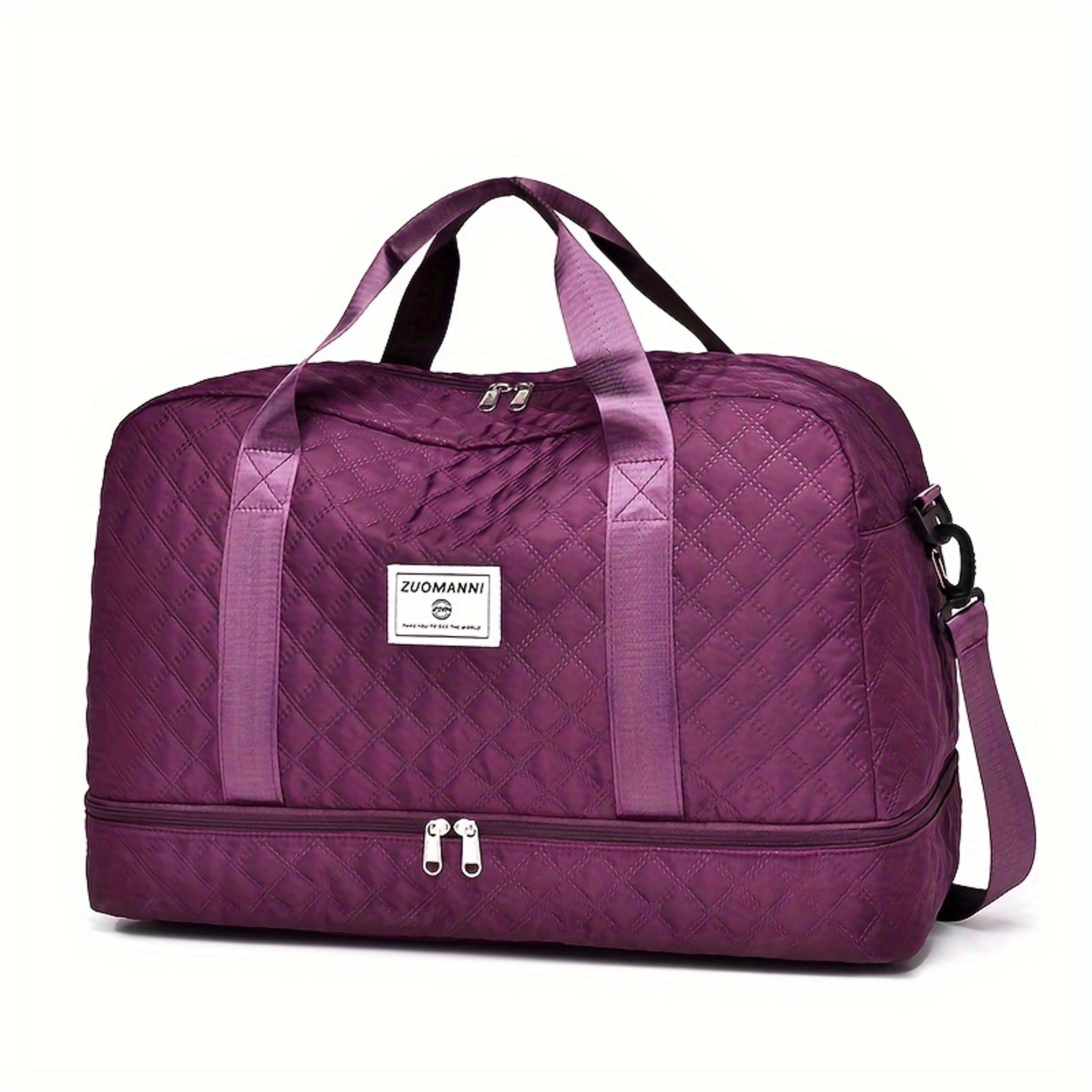 Casual MultiPocket Nylon Travel Bag For Weekend Trips Gym LargeCapacity Storage 5