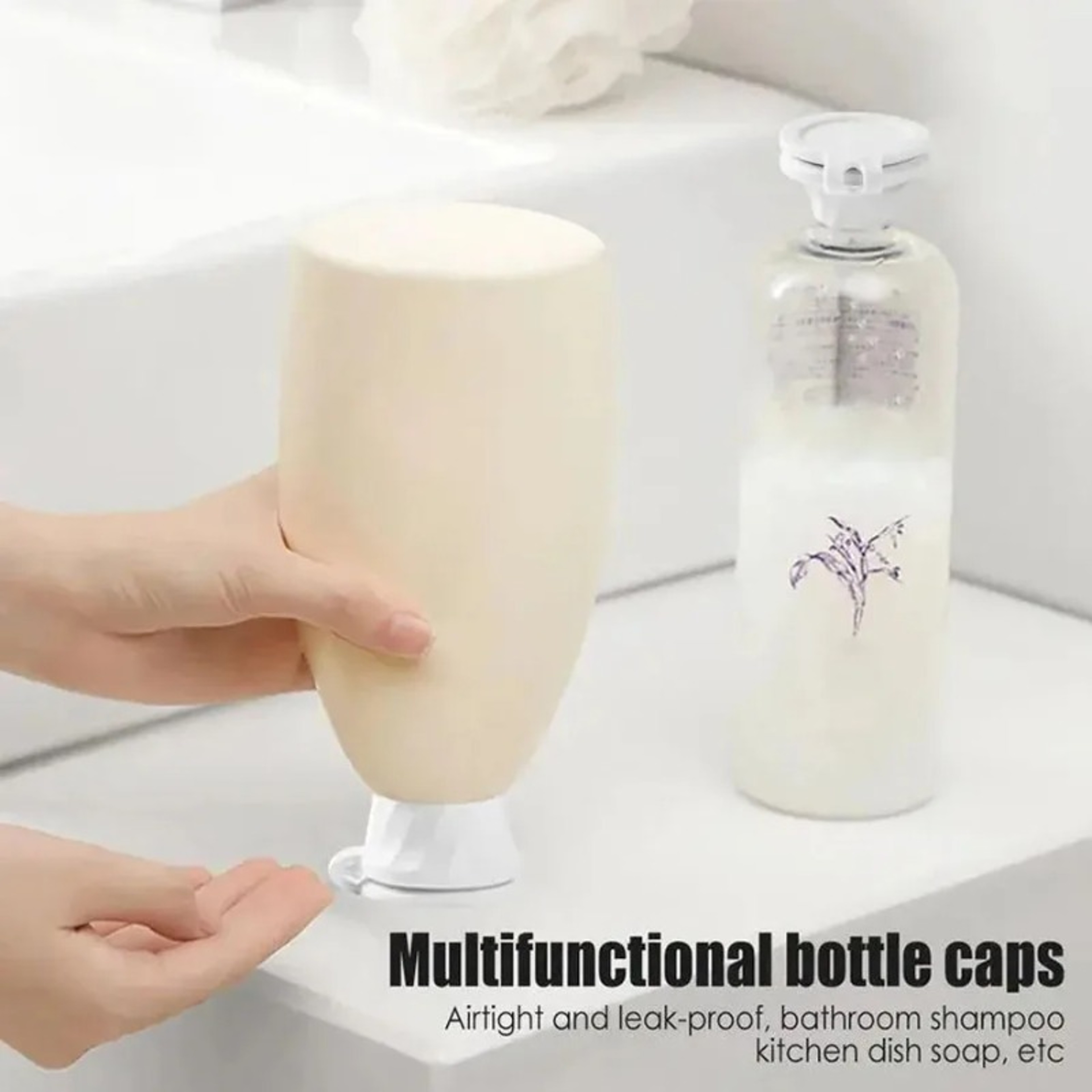 Inverted Bottle Lids With Transfer Adapter Connector Bottle Pouring Caps 2