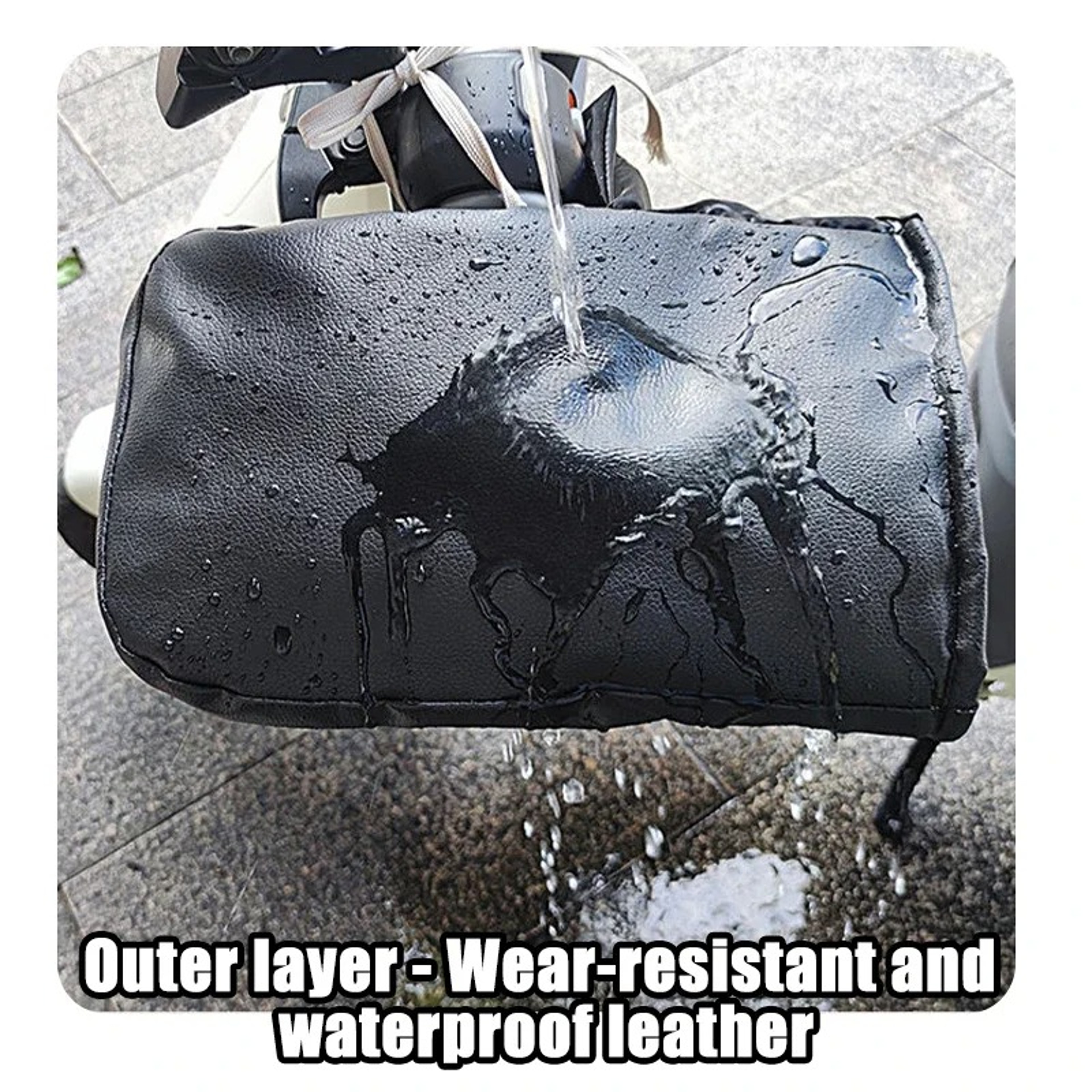 Waterproof Winter Handlebar Gloves Motorcycle Bike Hand Muffs For Cold Weather Warmers 5