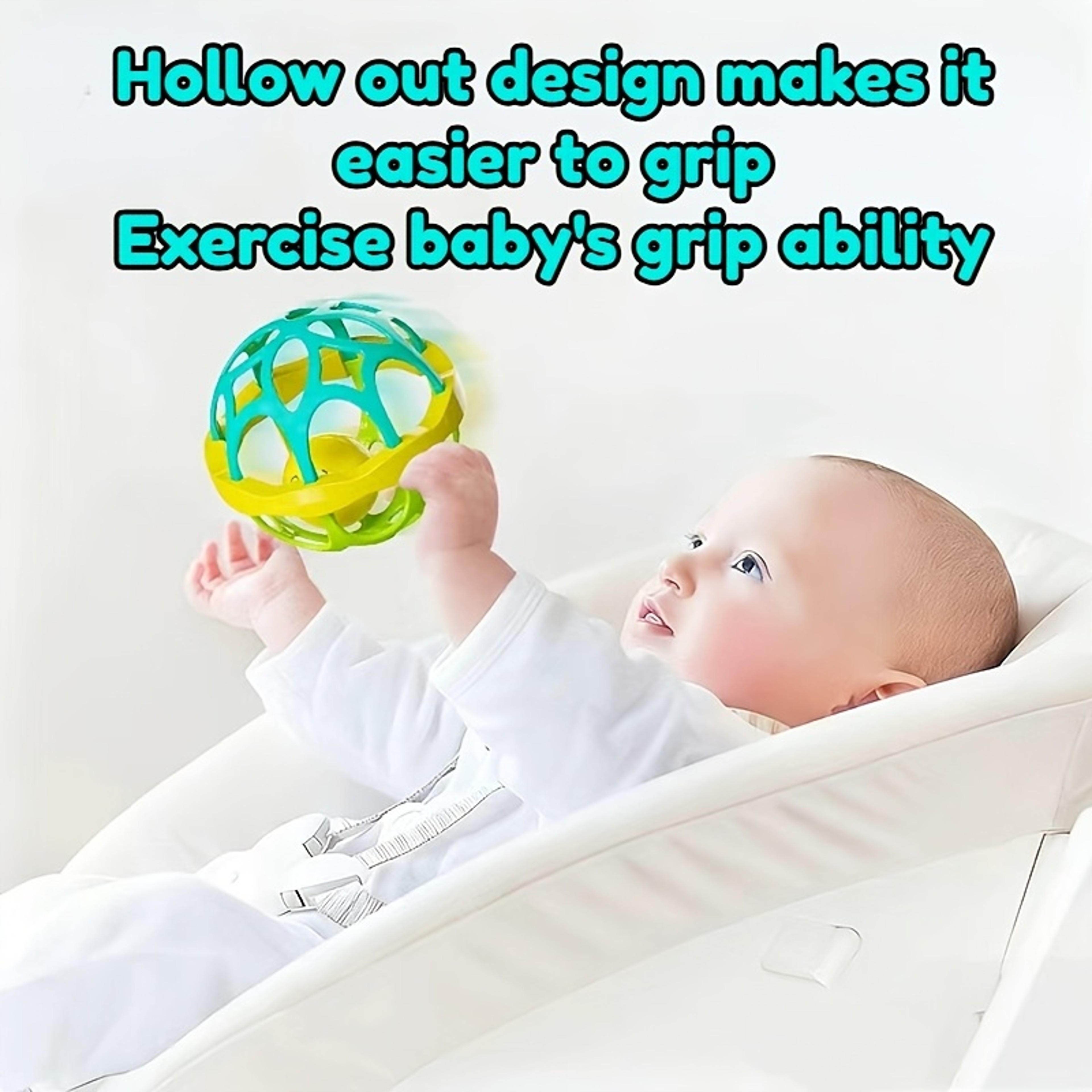 Sensory Baby Vibrating Hand Bell Toy Grip Training Soothing Tactile Stimulation 3