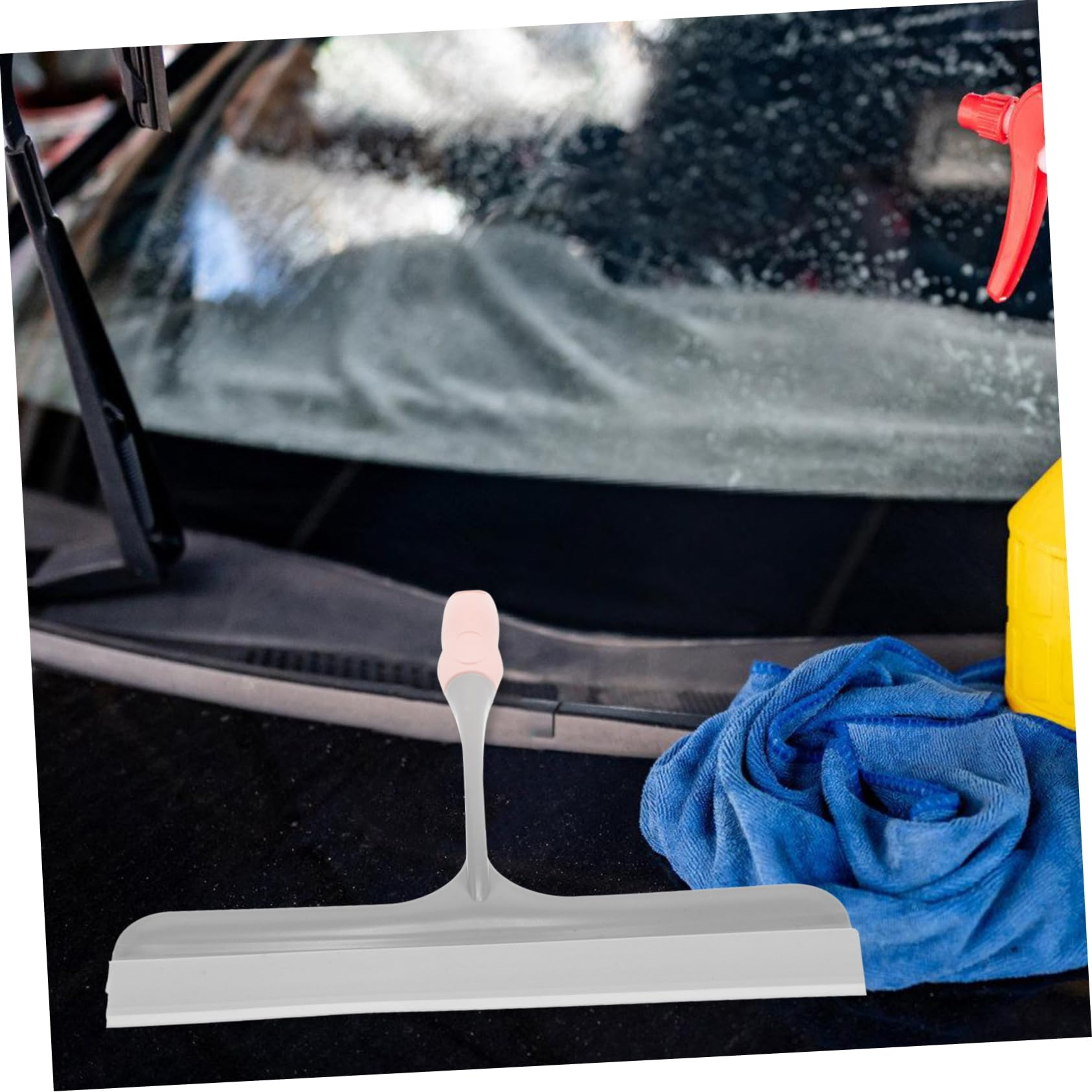 Durable Silicone Scraper Wiper MultiSurface Tool For Cleaning Glass Countertops And Shower Doors 4