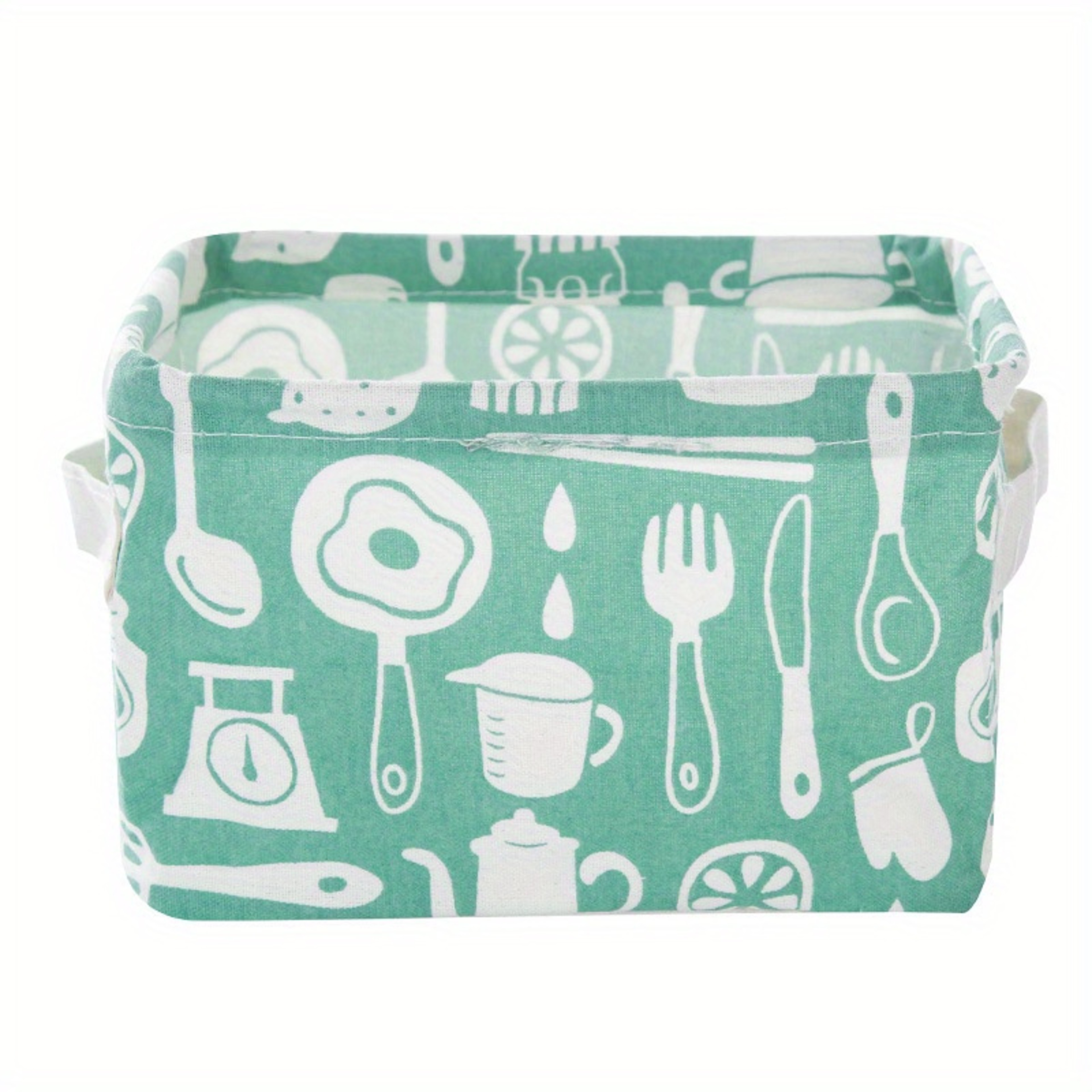 Collapsible Storage Box Laundry Organizer Washable Storage Basket With Handle 5