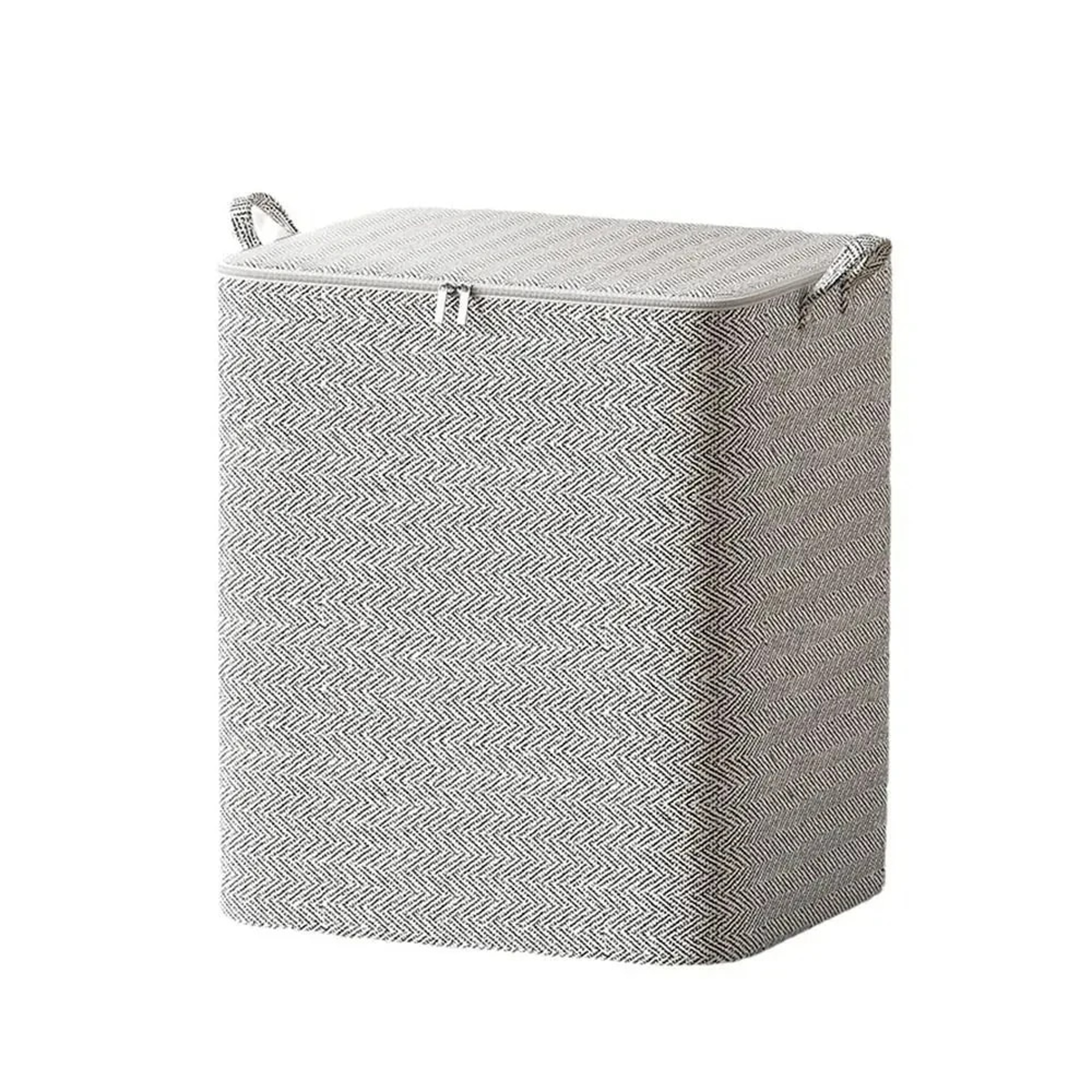 Large Capacity Nonwoven Quilt Storage Bag With Lids Zipper Foldable Dustproof Container For Clothes 5