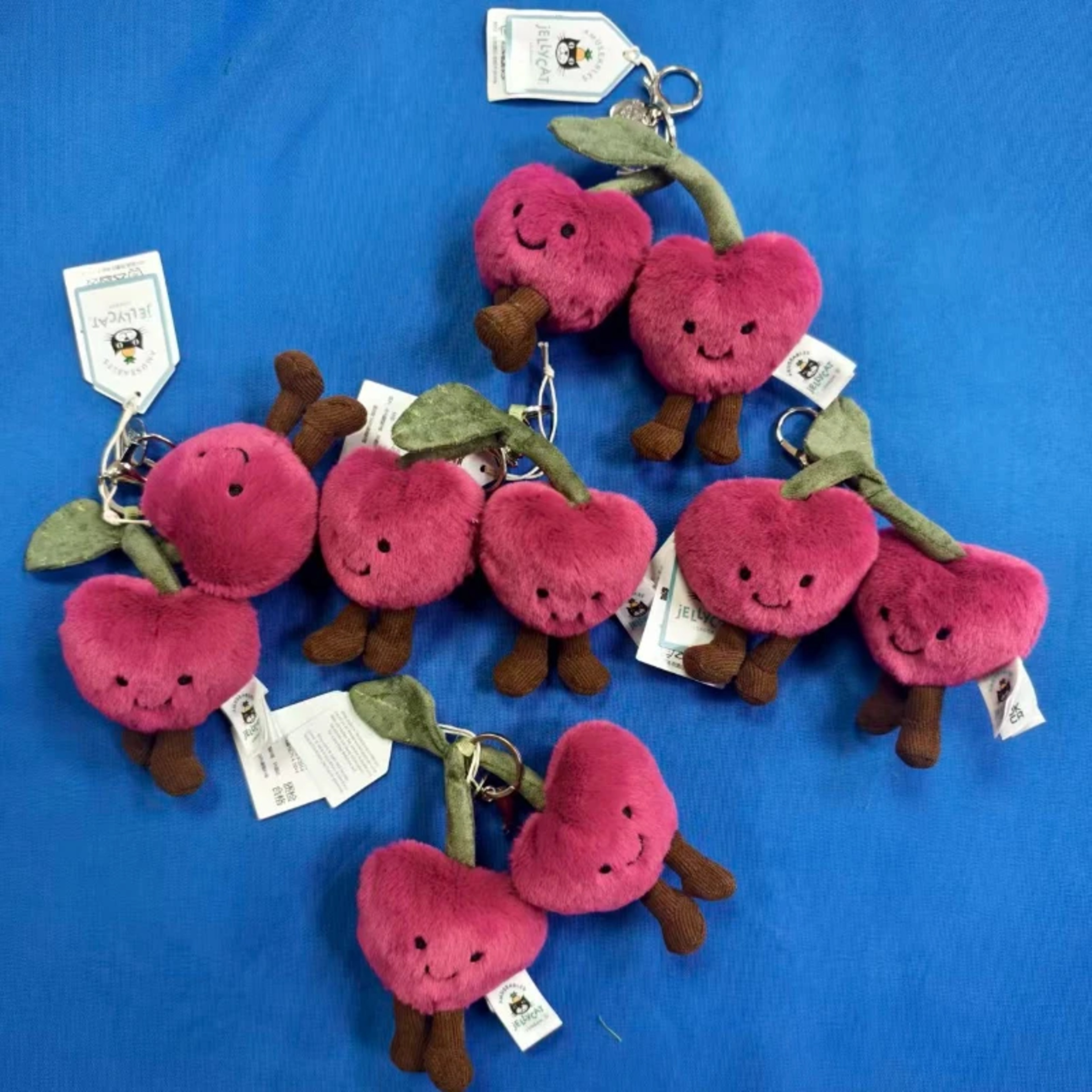Jelly Fun Cherry Keychain Pendant Accessories Doll Pendant For Girls Womens Festival Gifts 1