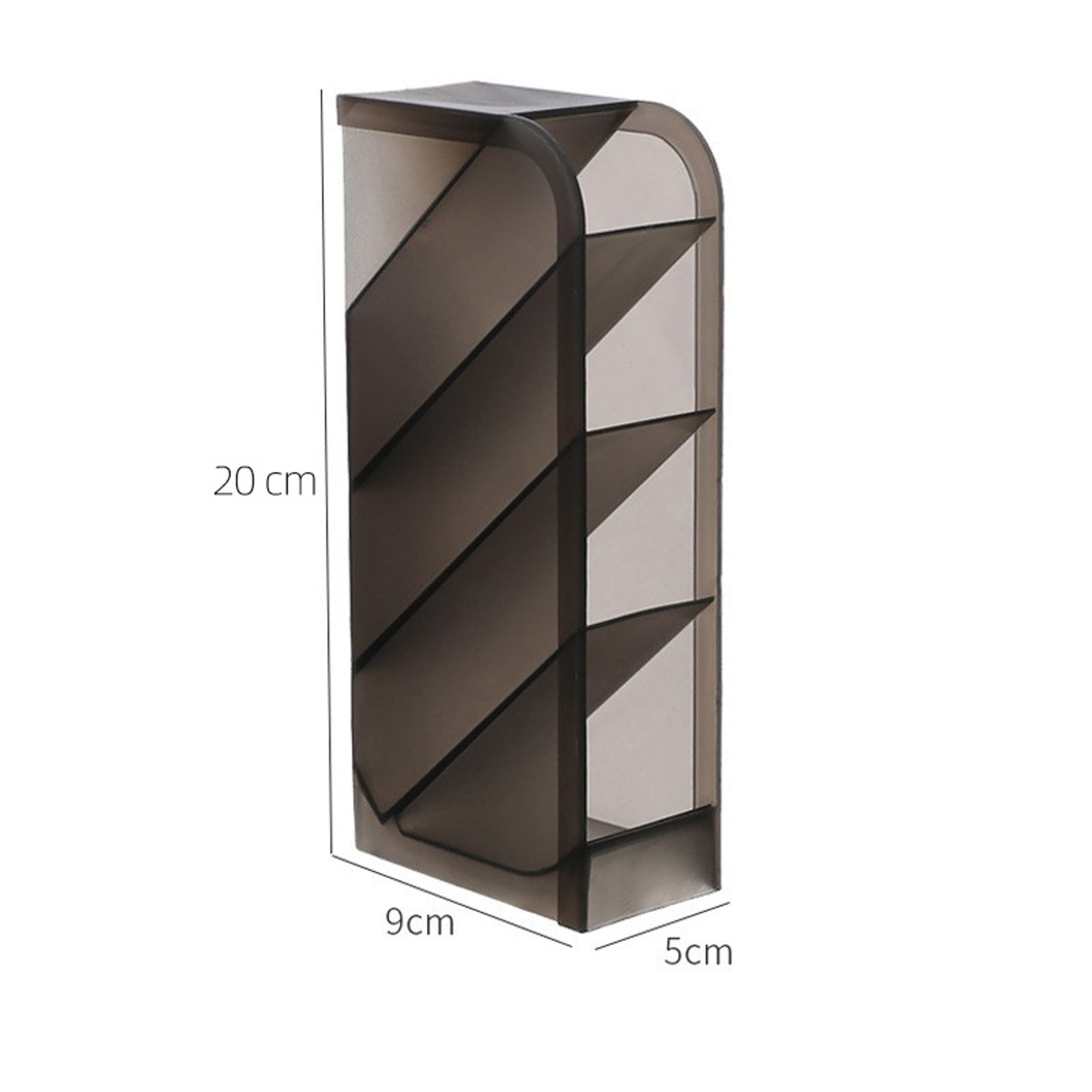 Large Capacity Matte Transparent Plastic Pen Holder For Desk Organization And Stationery Storage Fo
