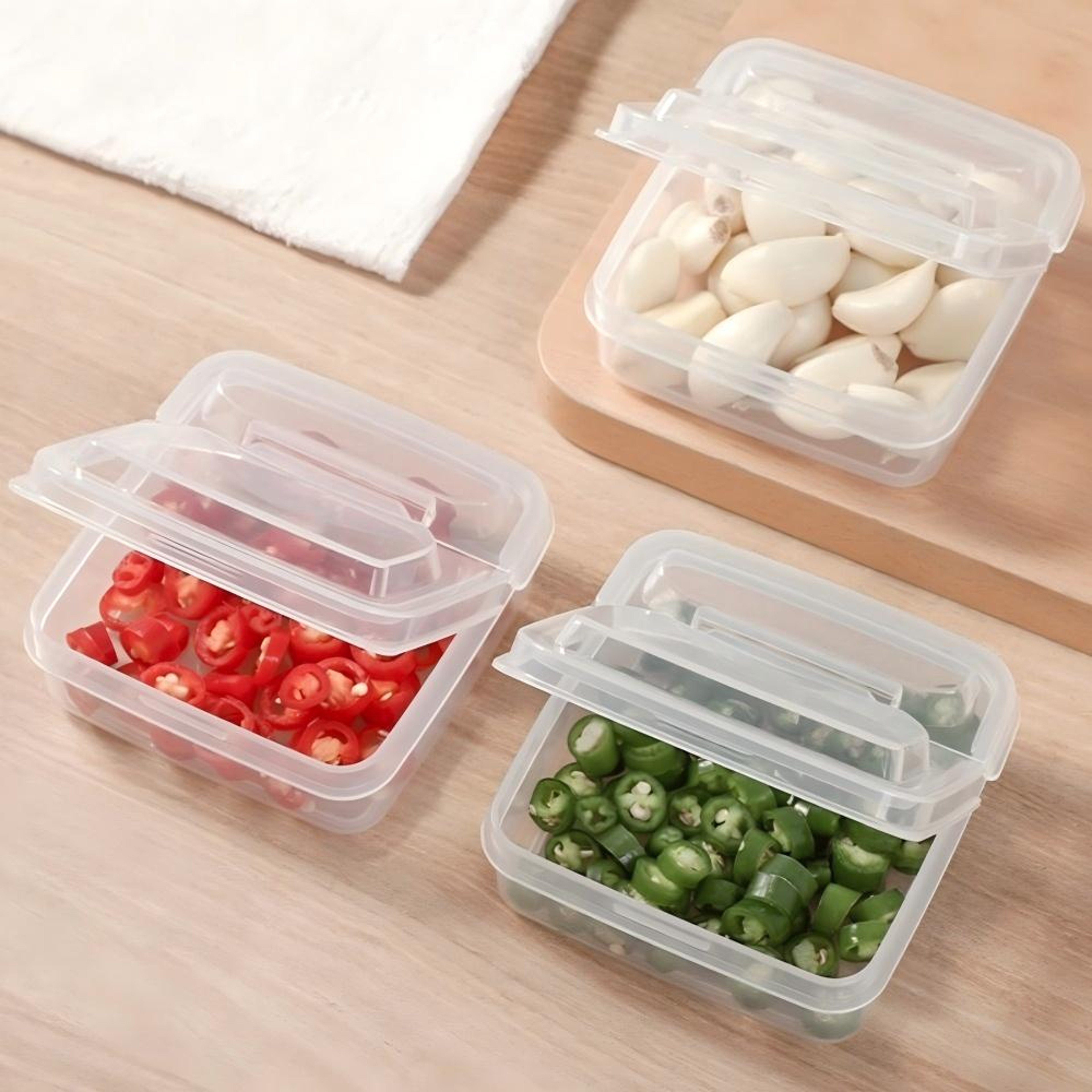 Refrigerator Butter Cheese Storage Box Fruit And Vegetable Sauce Container Transparent Box For Goin 1