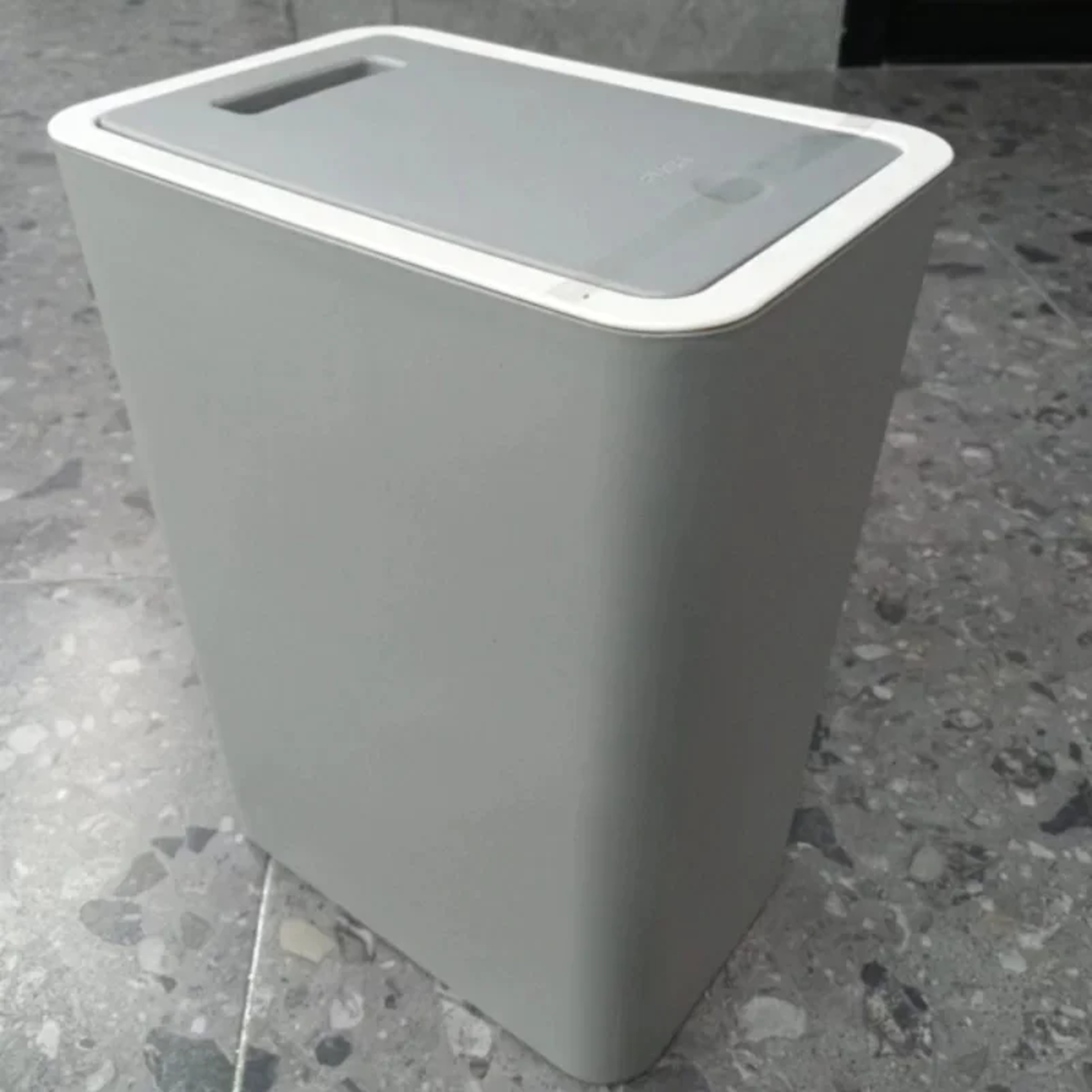 Plastic Wastebasket With Popup Lid Bathroom Trash Can Small Garbage Can For Toilet Bedroom Living R