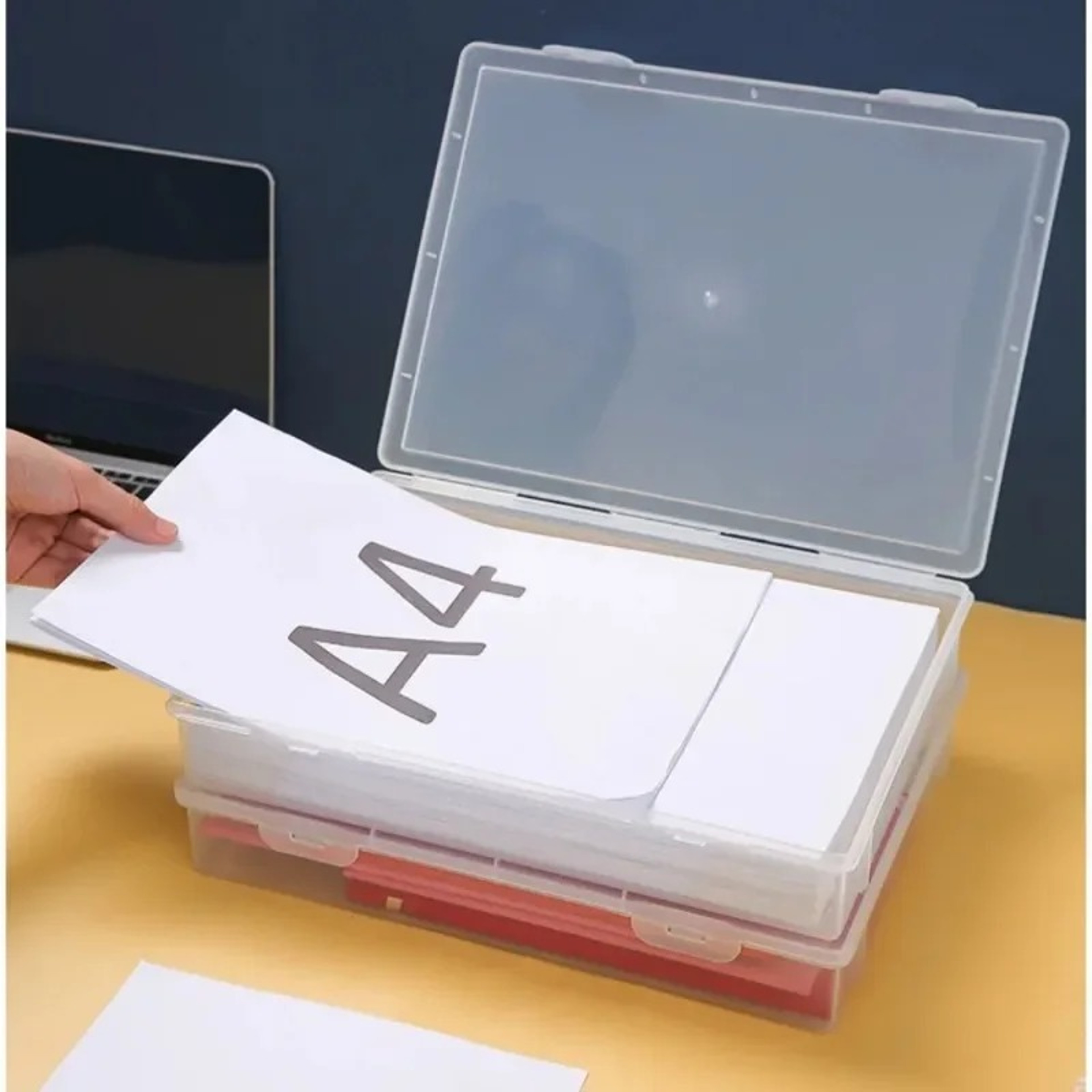 Dust Proof Document Organizer Box Household Certificate Storage Registration Book For Important Inf 2