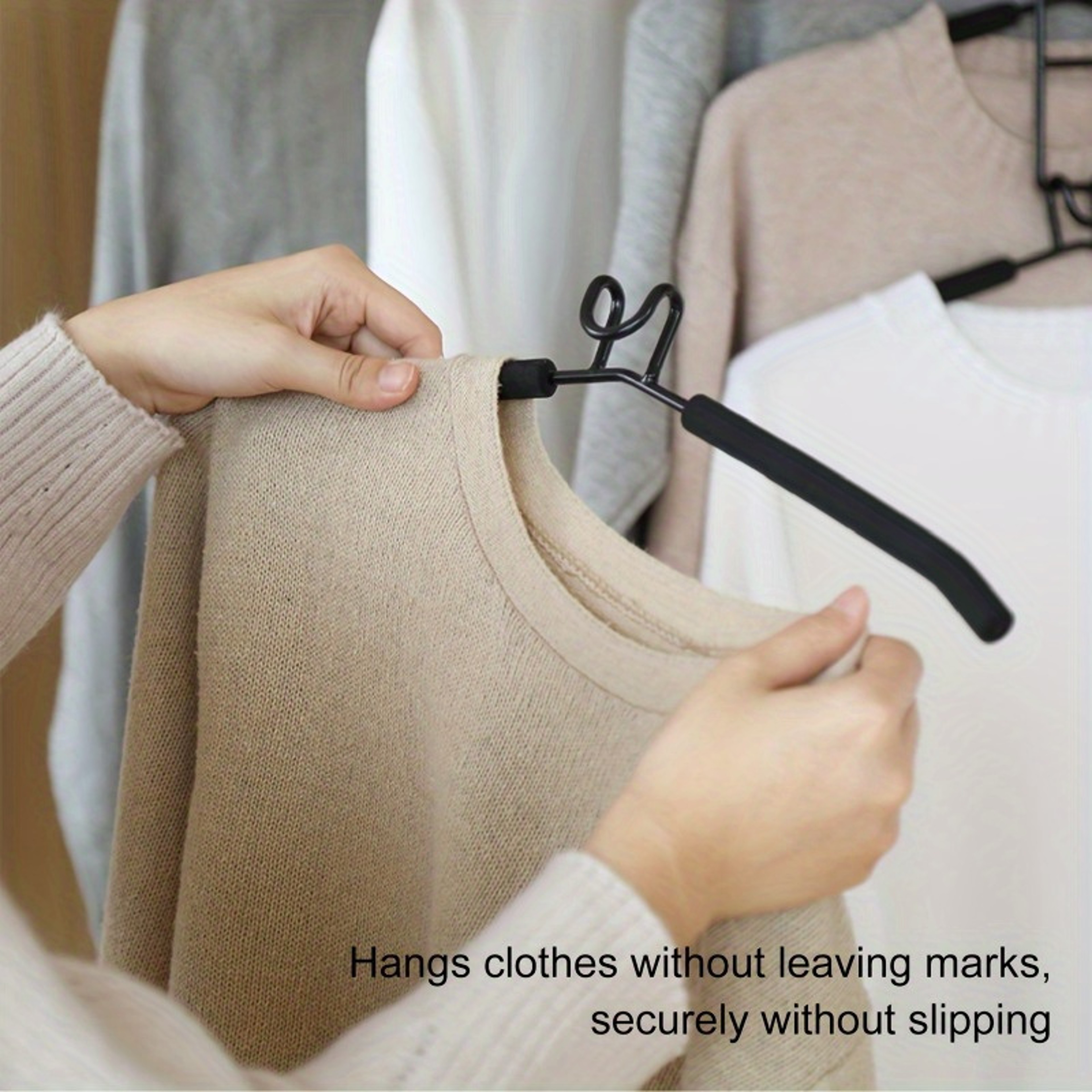 SpaceSaving Clothes Hanger HeavyDuty Metal Garment Organizer MultiLayer Closet Hanger With NonSlip  1