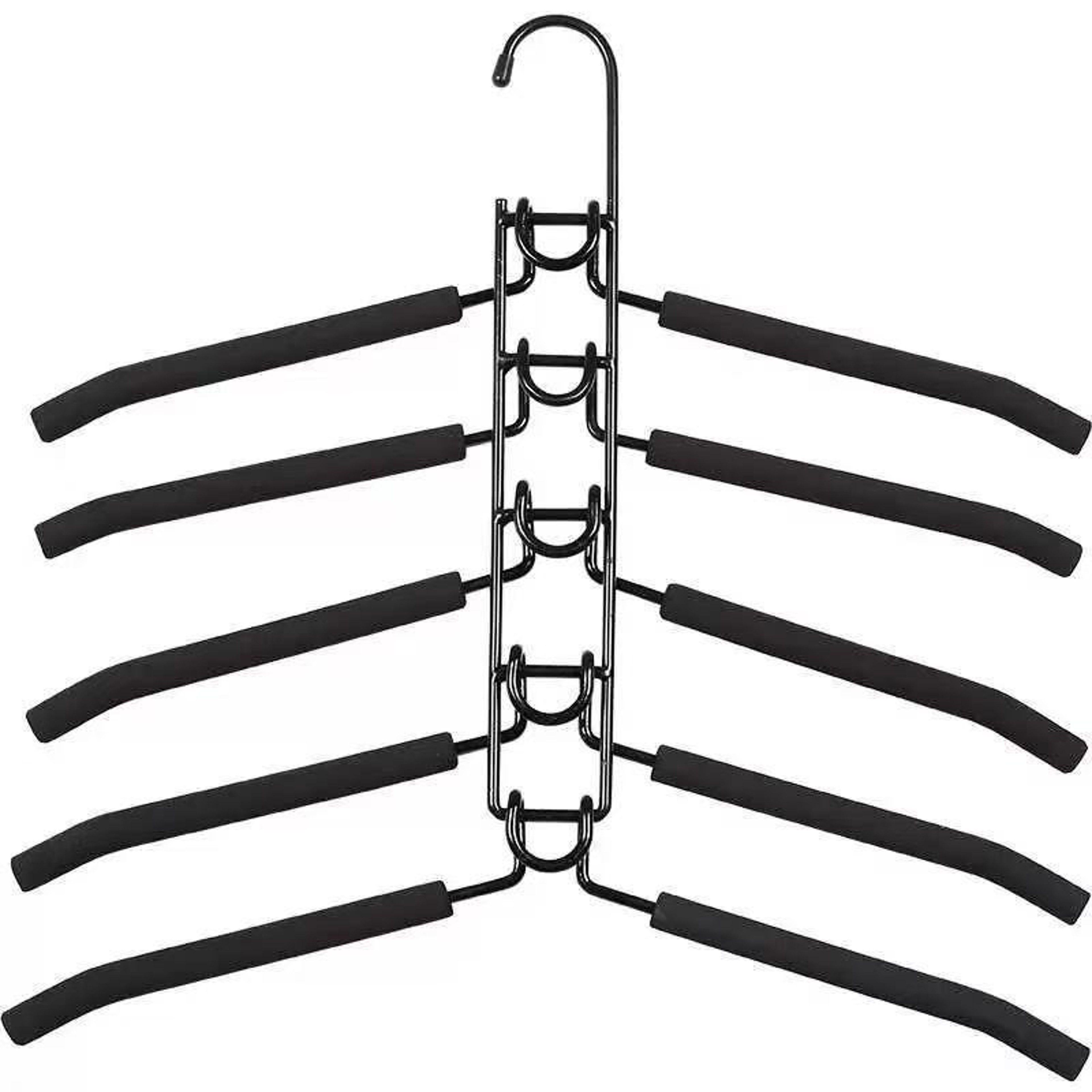 SpaceSaving Clothes Hanger HeavyDuty Metal Garment Organizer MultiLayer Closet Hanger With NonSlip  6