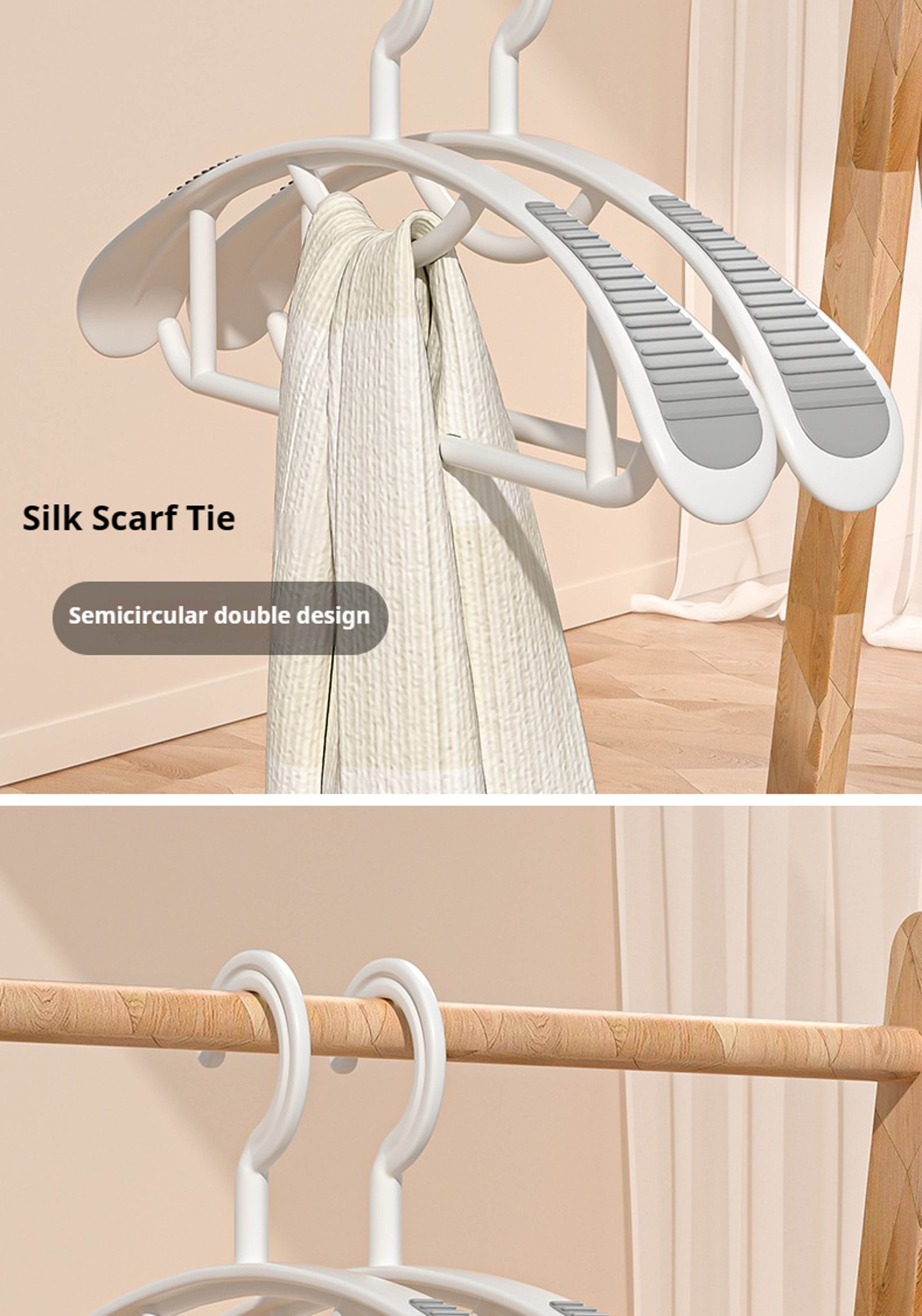 Plastic Drying Rack, Household Non-slip Hanger with Thick and Wide Shoulders for Clothes – view 3