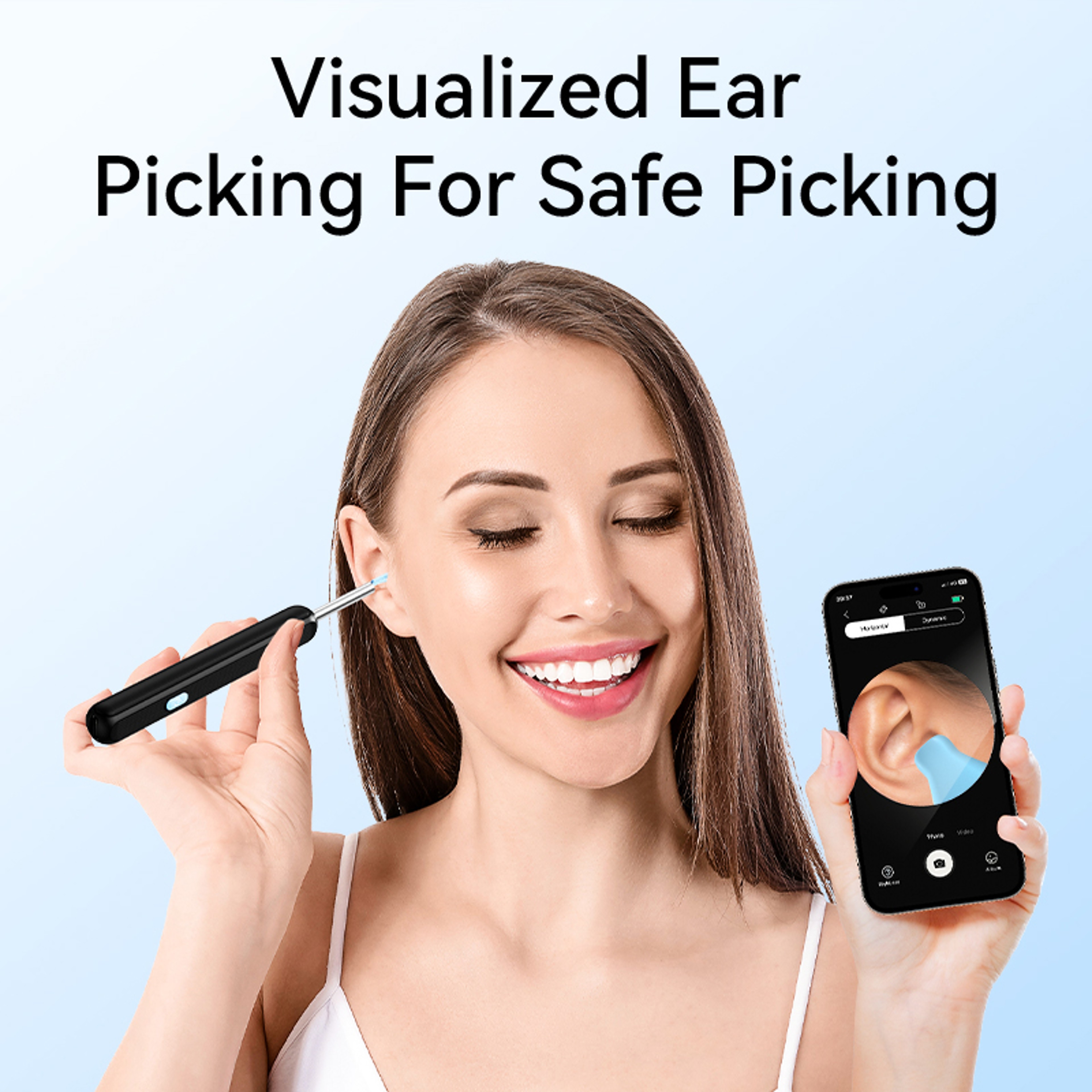 HD Visual Ear Cleaner With Camera USB Charging Otoscope Ear Stick Wax Removal Tool 3