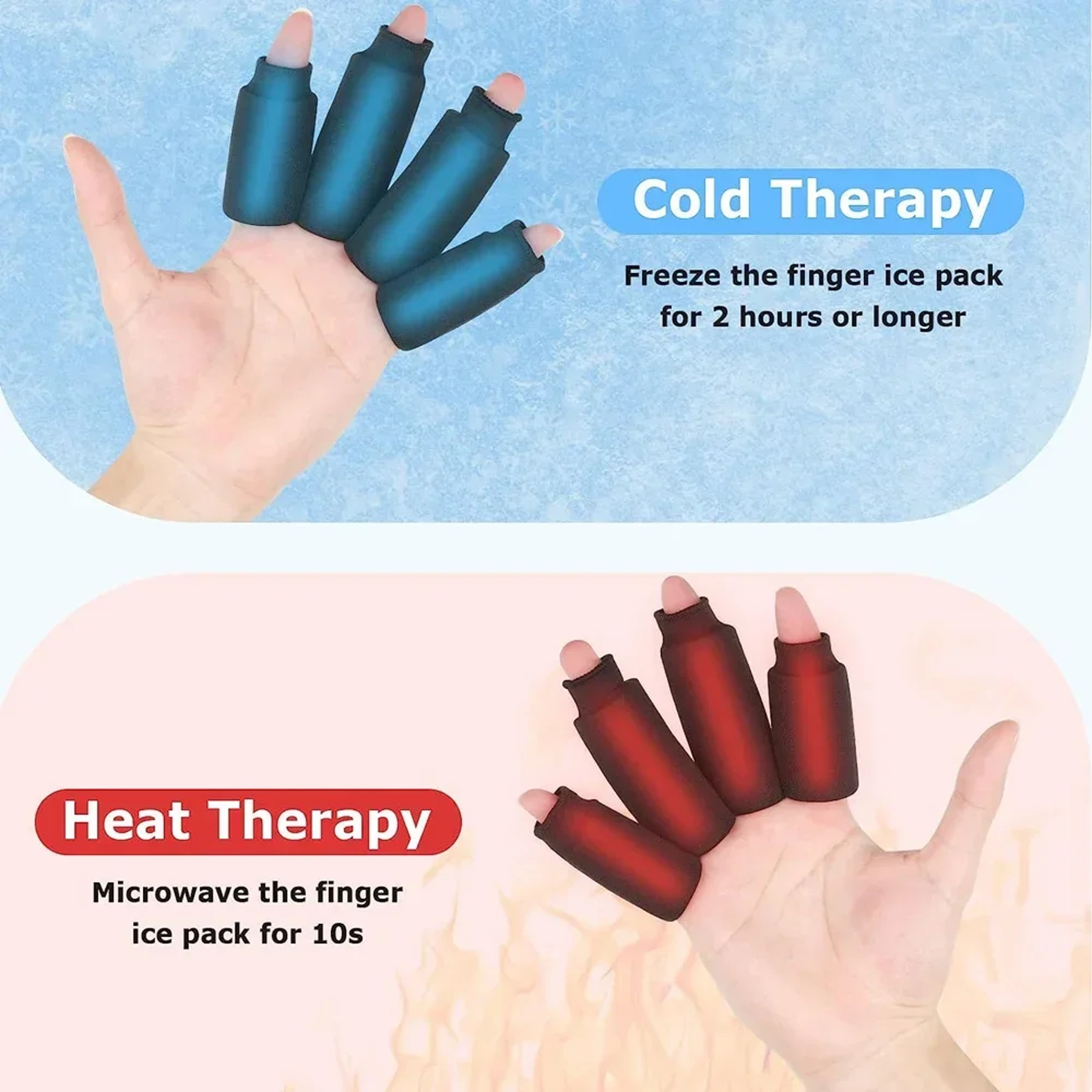 Finger And Toe Cold Gel Ice Packs Finger Ice Sleeves Hot Cold Compression Sleeves Thumb Ice Packs F 3
